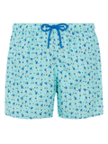 Lightweight fabric swim shorts Lighting with golf players print