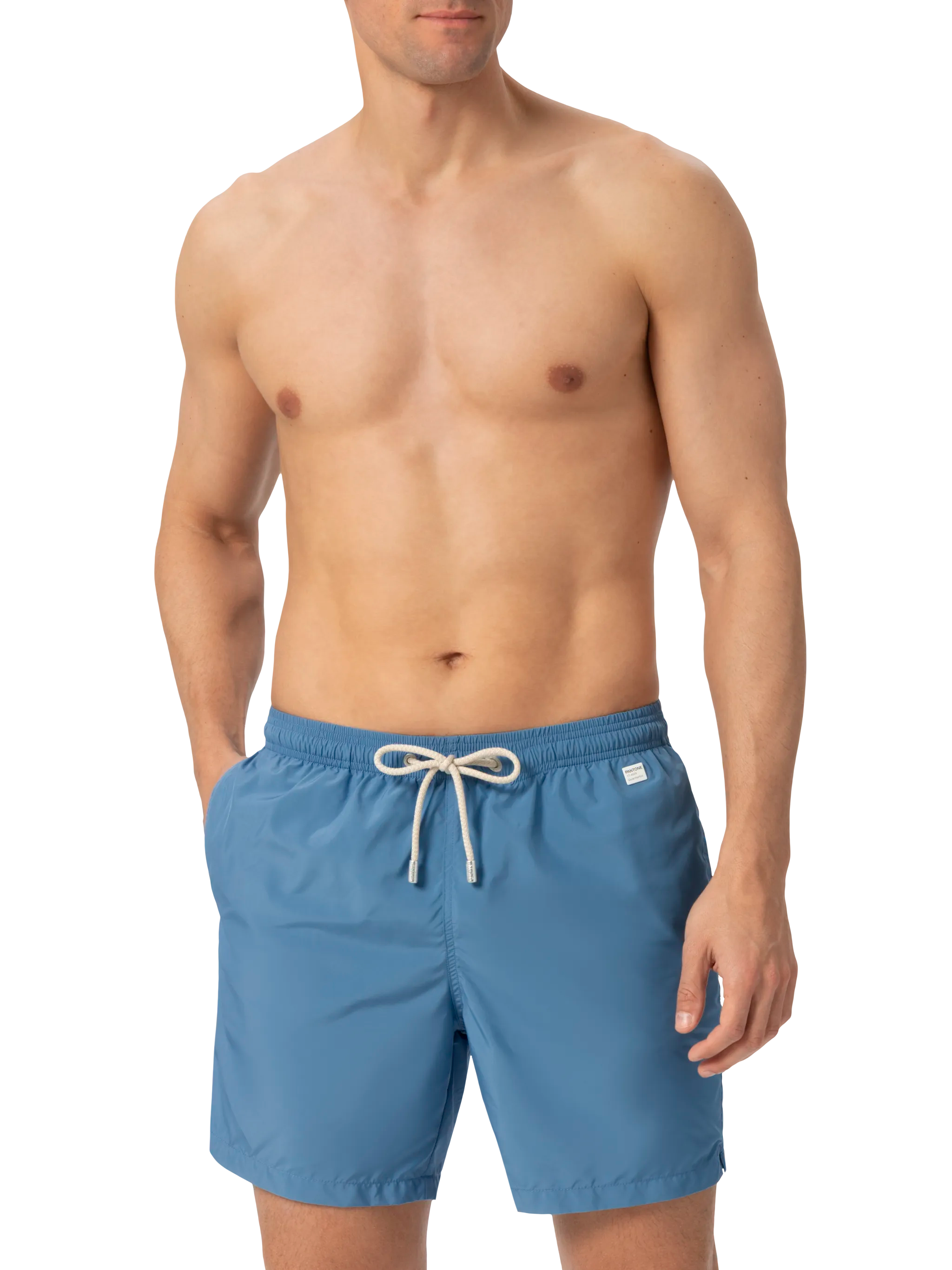 Lightweight fabric dusty blue swim shorts Lighting Pantone | PANTONE® SPECIAL EDITION
