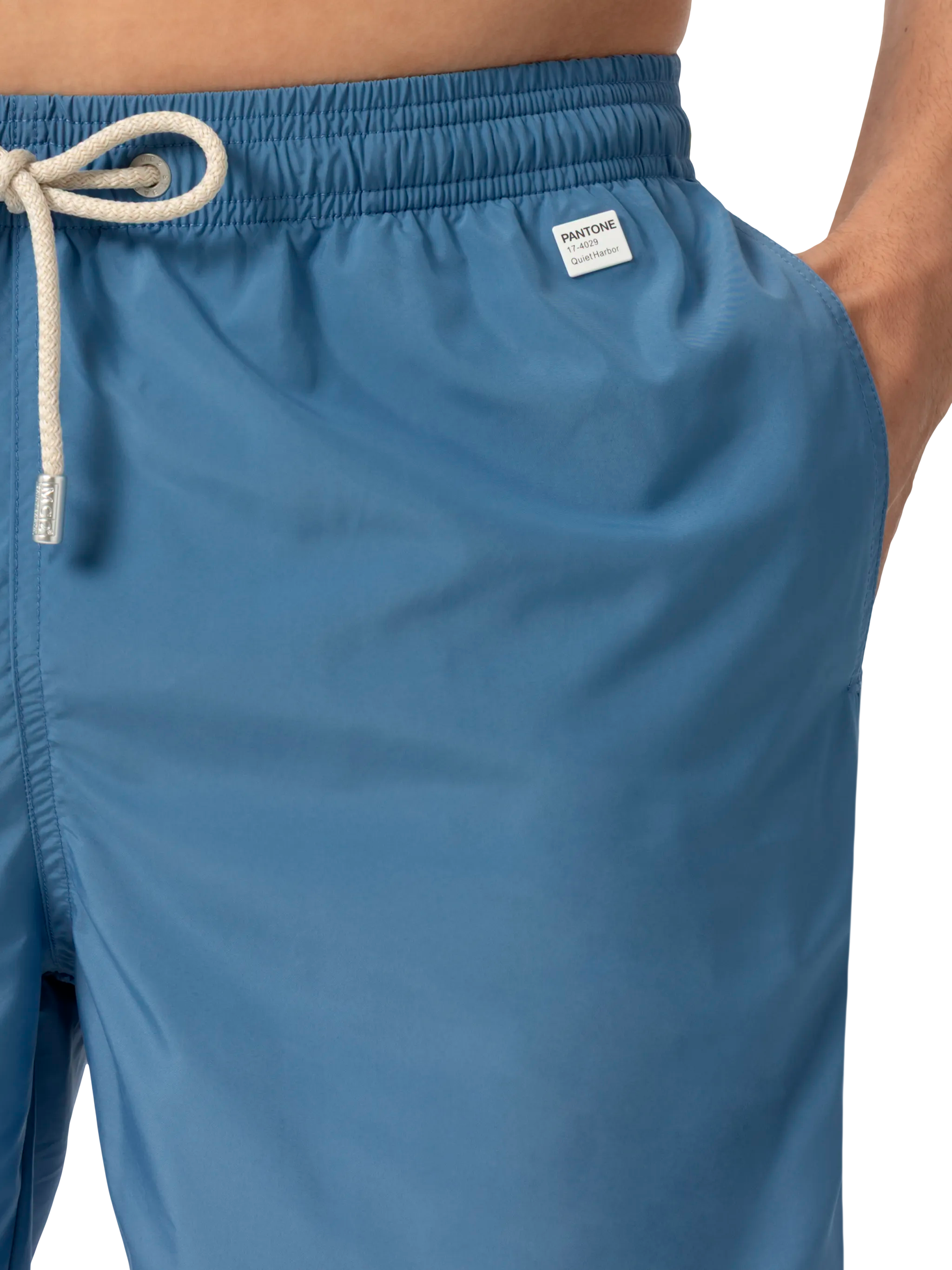 Lightweight fabric dusty blue swim shorts Lighting Pantone | PANTONE® SPECIAL EDITION