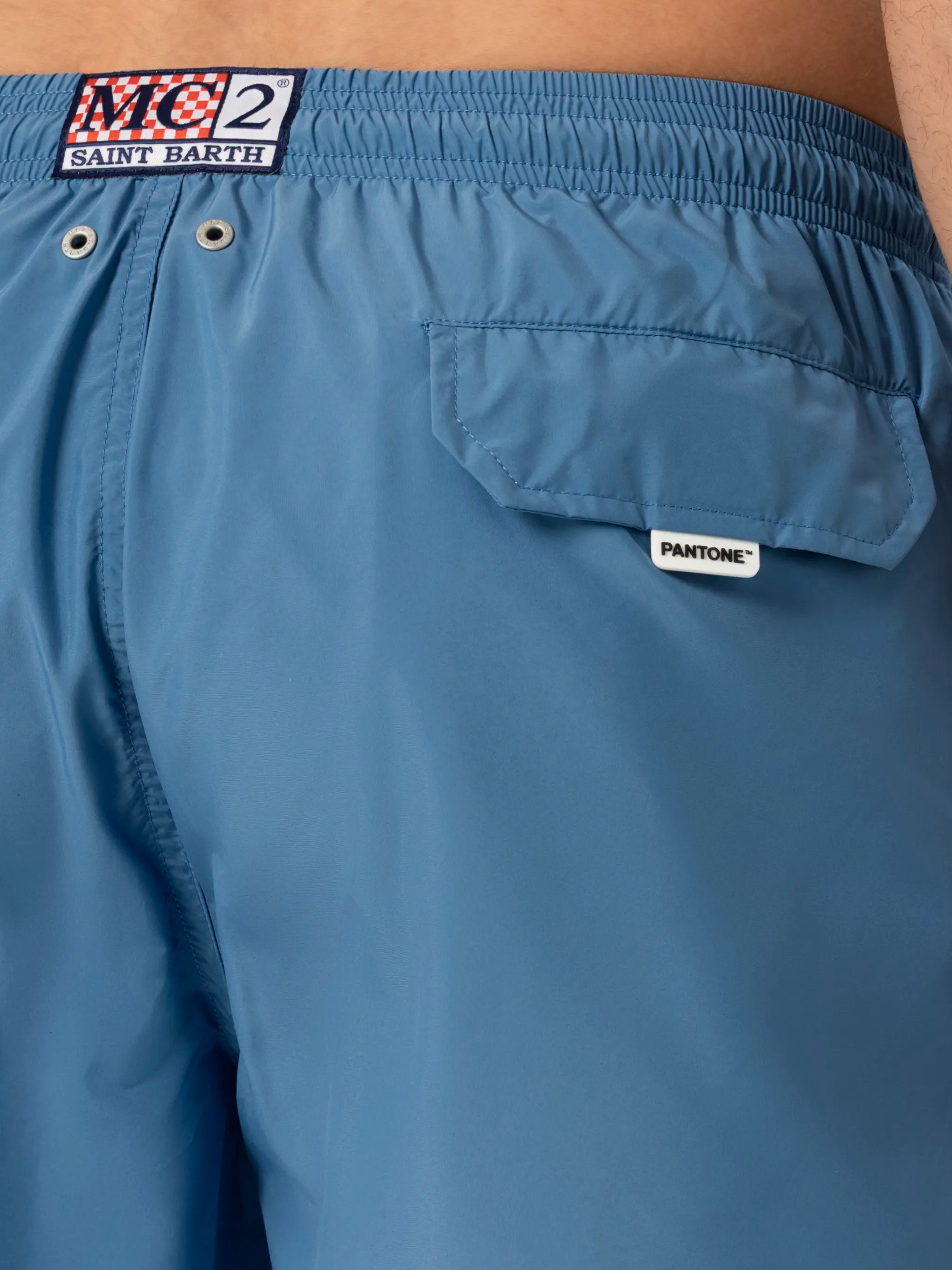 Lightweight fabric dusty blue swim shorts Lighting Pantone | PANTONE® SPECIAL EDITION