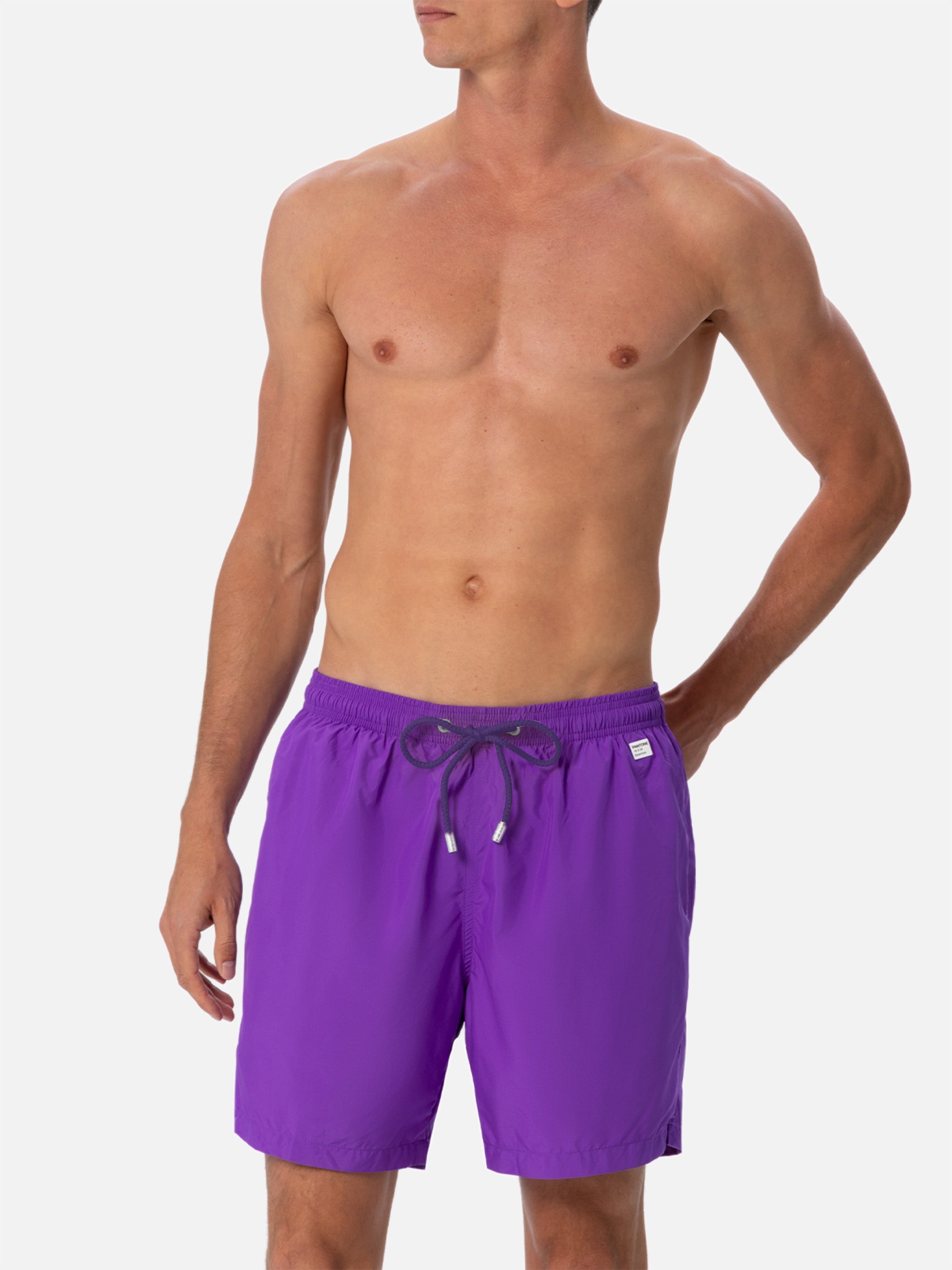 Lightweight fabric purple swim shorts Lighting Pantone | PANTONE® SPECIAL EDITION