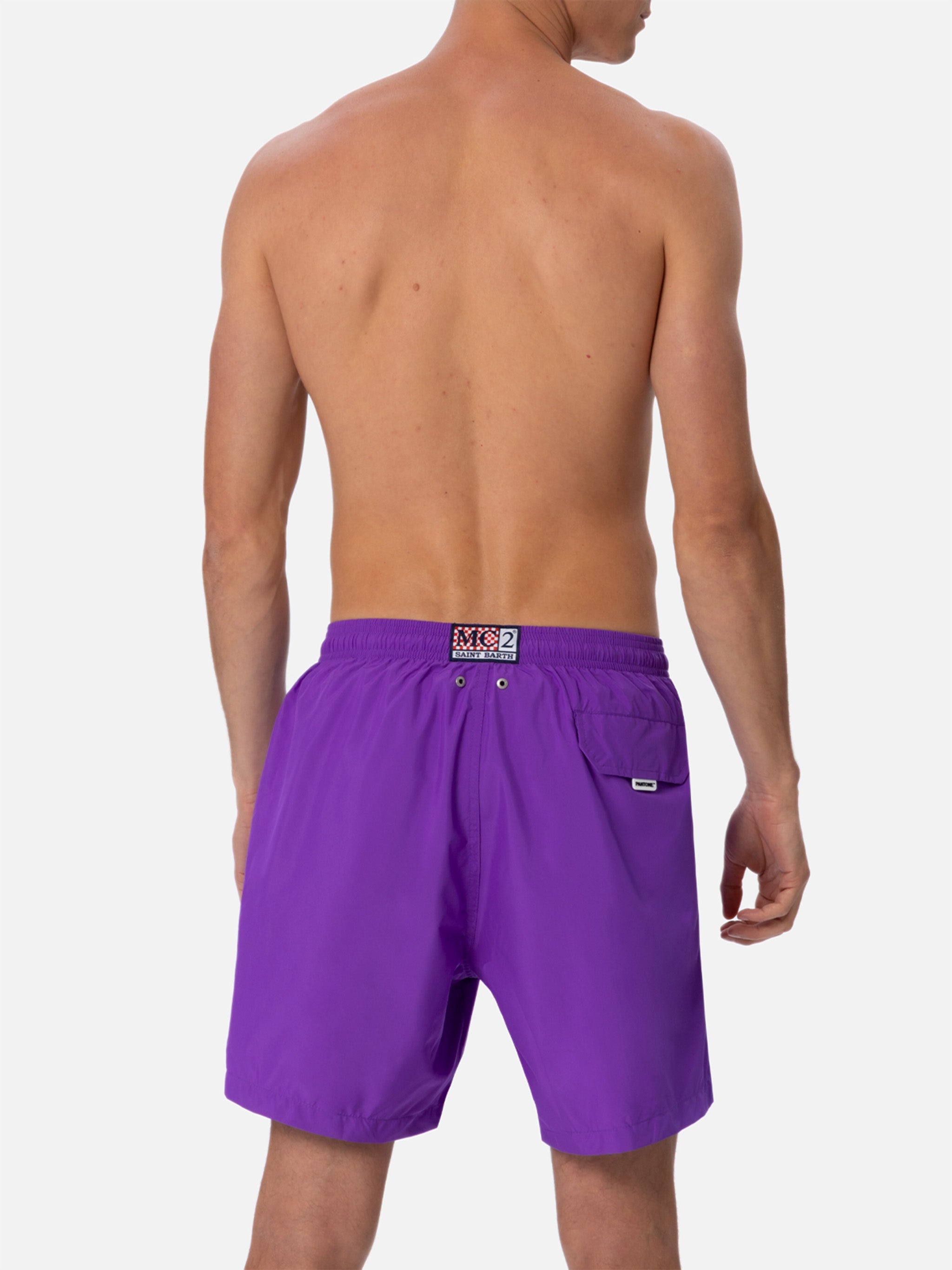 Lightweight fabric purple swim shorts Lighting Pantone | PANTONE® SPECIAL EDITION