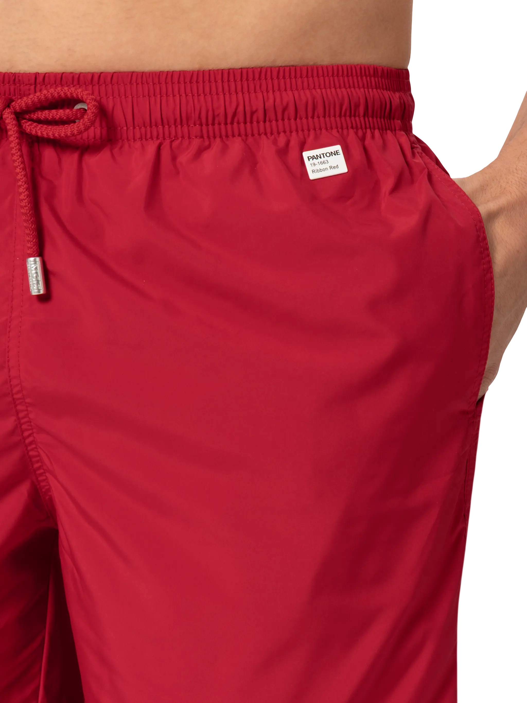 Lightweight fabric red swim shorts Lighting Pantone | PANTONE® SPECIAL EDITION