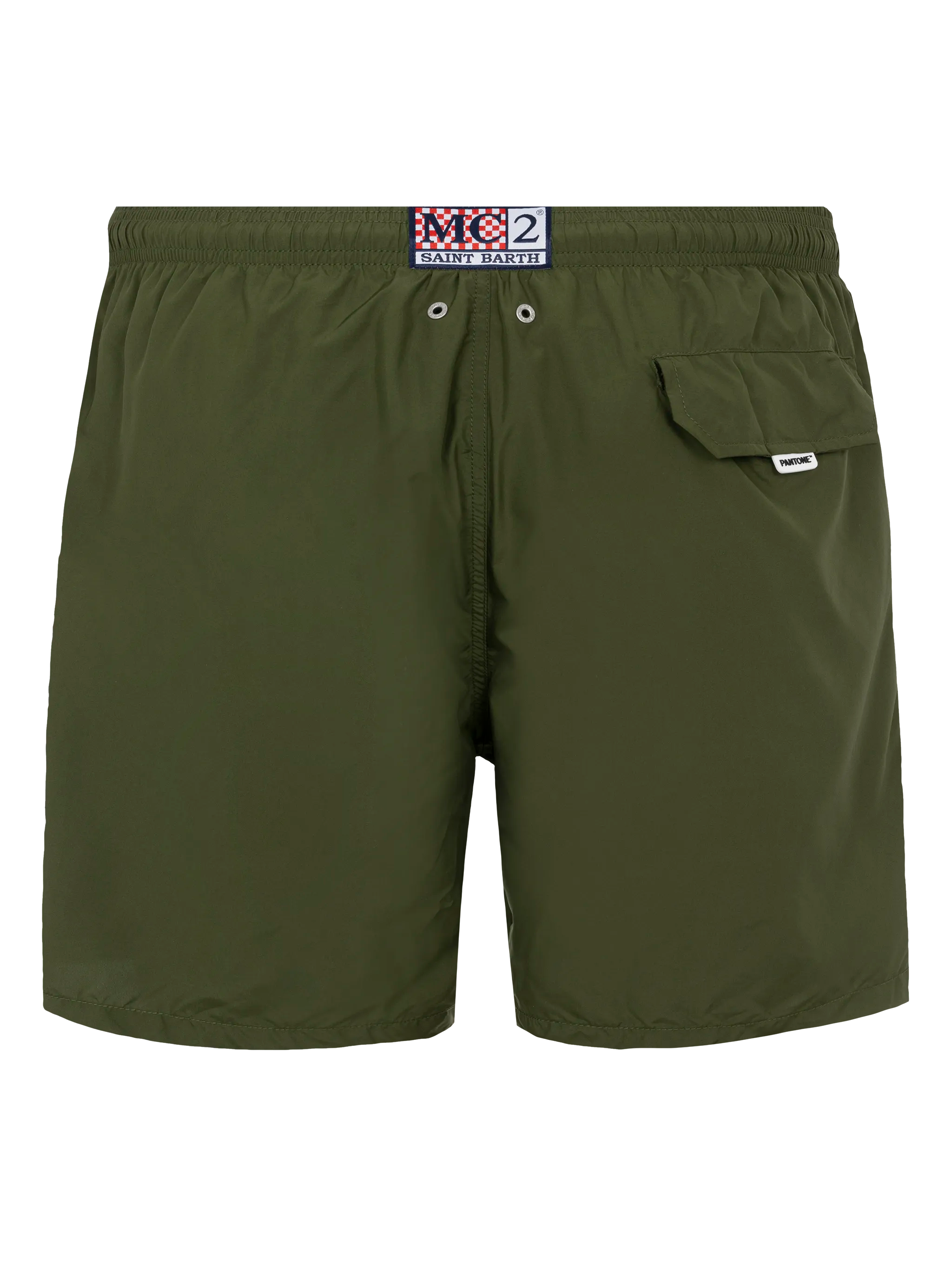 Lightweight fabric military green swim shorts Lighting Pantone | PANTONE® SPECIAL EDITION