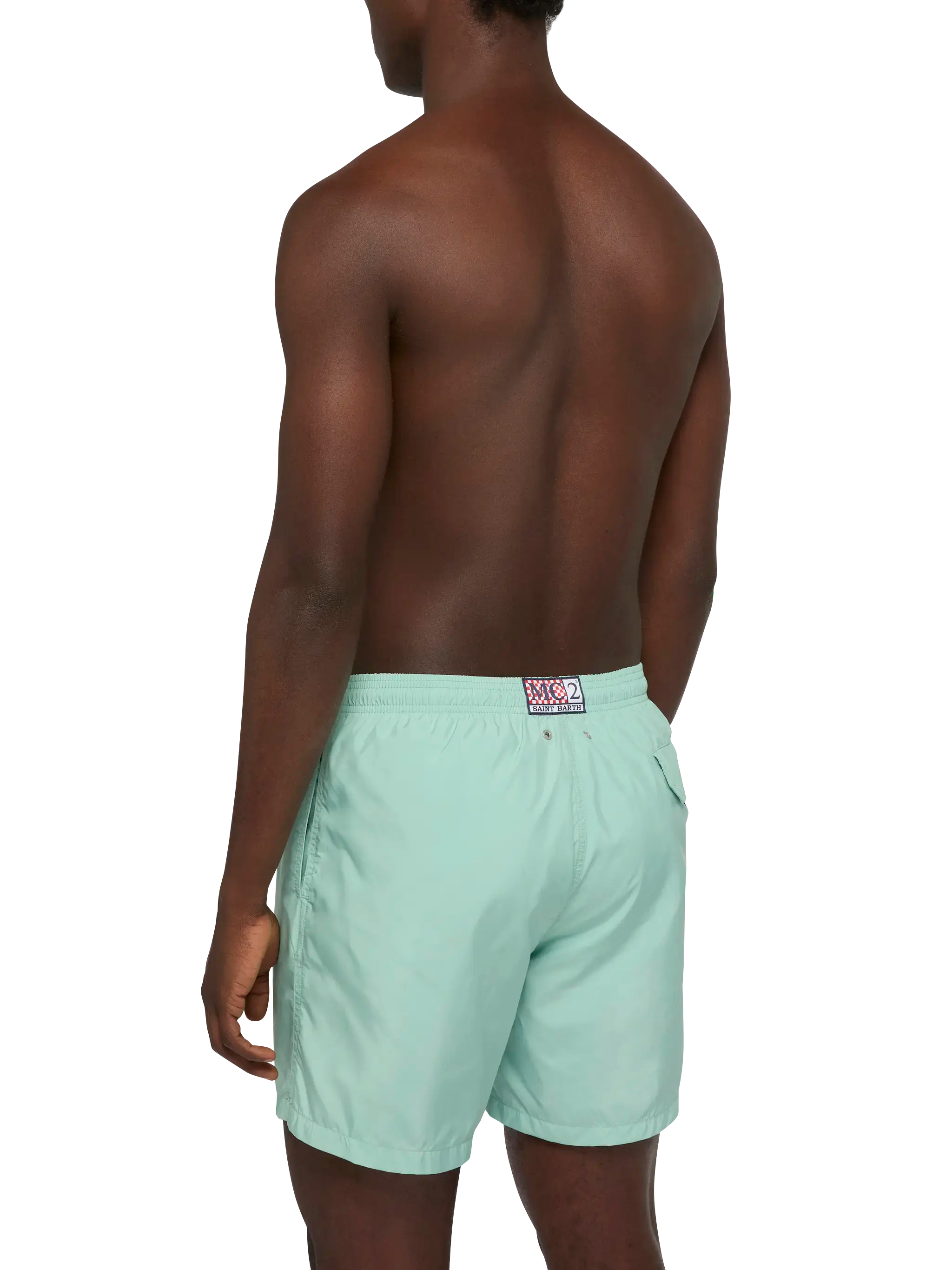 Lightweight fabric sage green swim shorts Lighting Pantone | PANTONE® SPECIAL EDITION