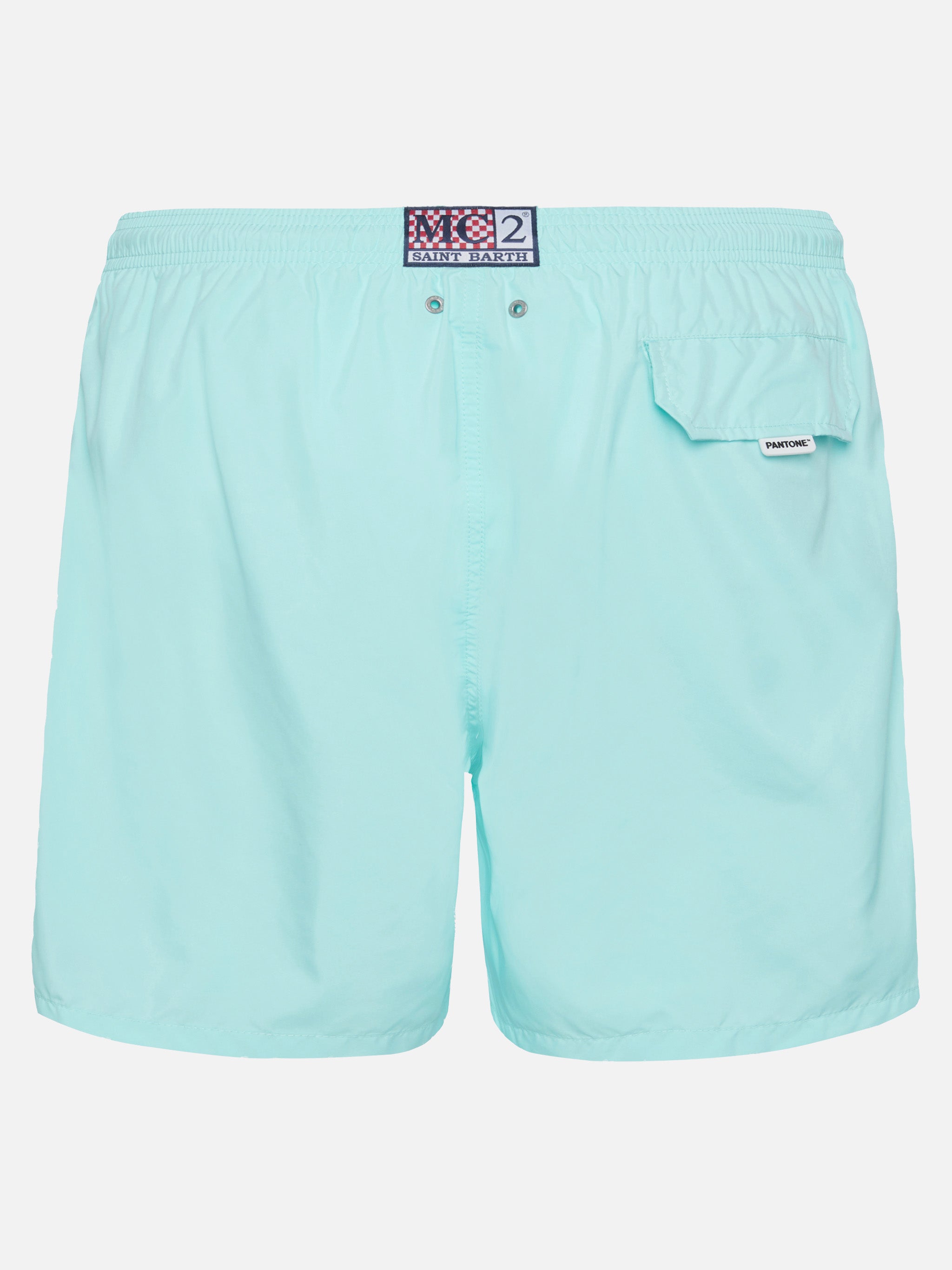 Lightweight fabric water green swim shorts Lighting Pantone | PANTONE® SPECIAL EDITION
