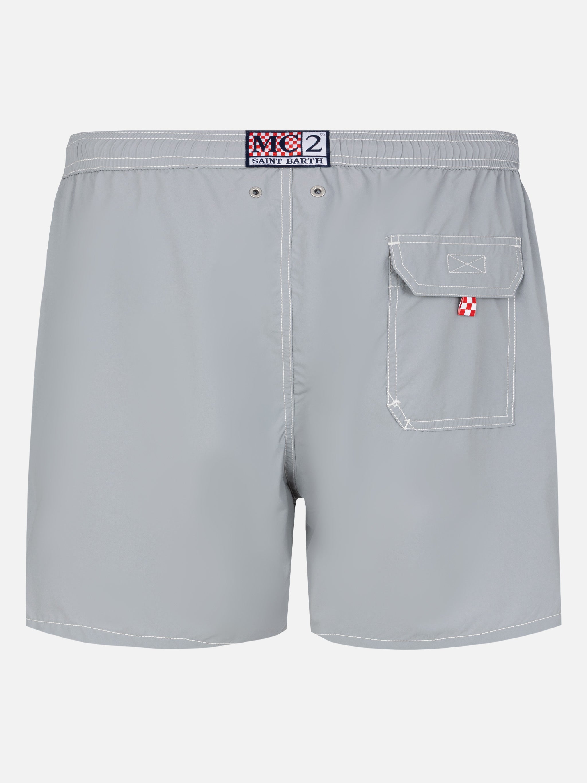 Grey mid-length classic light swim shorts Patmos