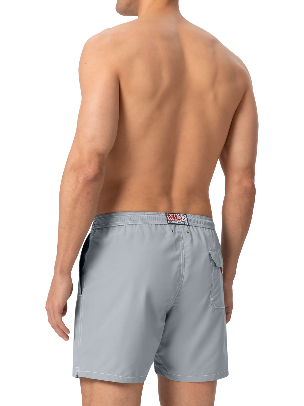 Grey mid-length classic light swim shorts Patmos