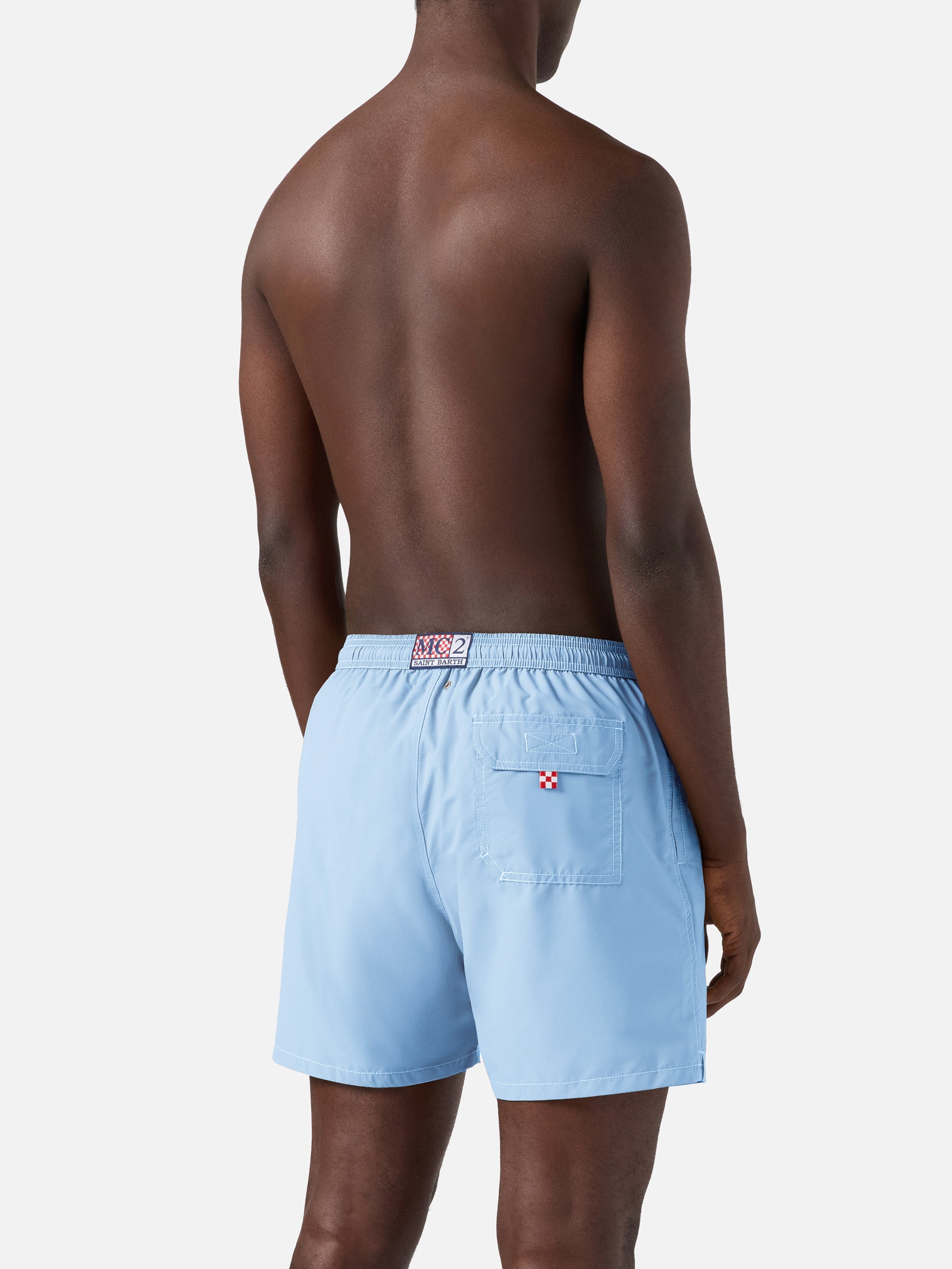 Sky blue mid-length swim shorts Patmos