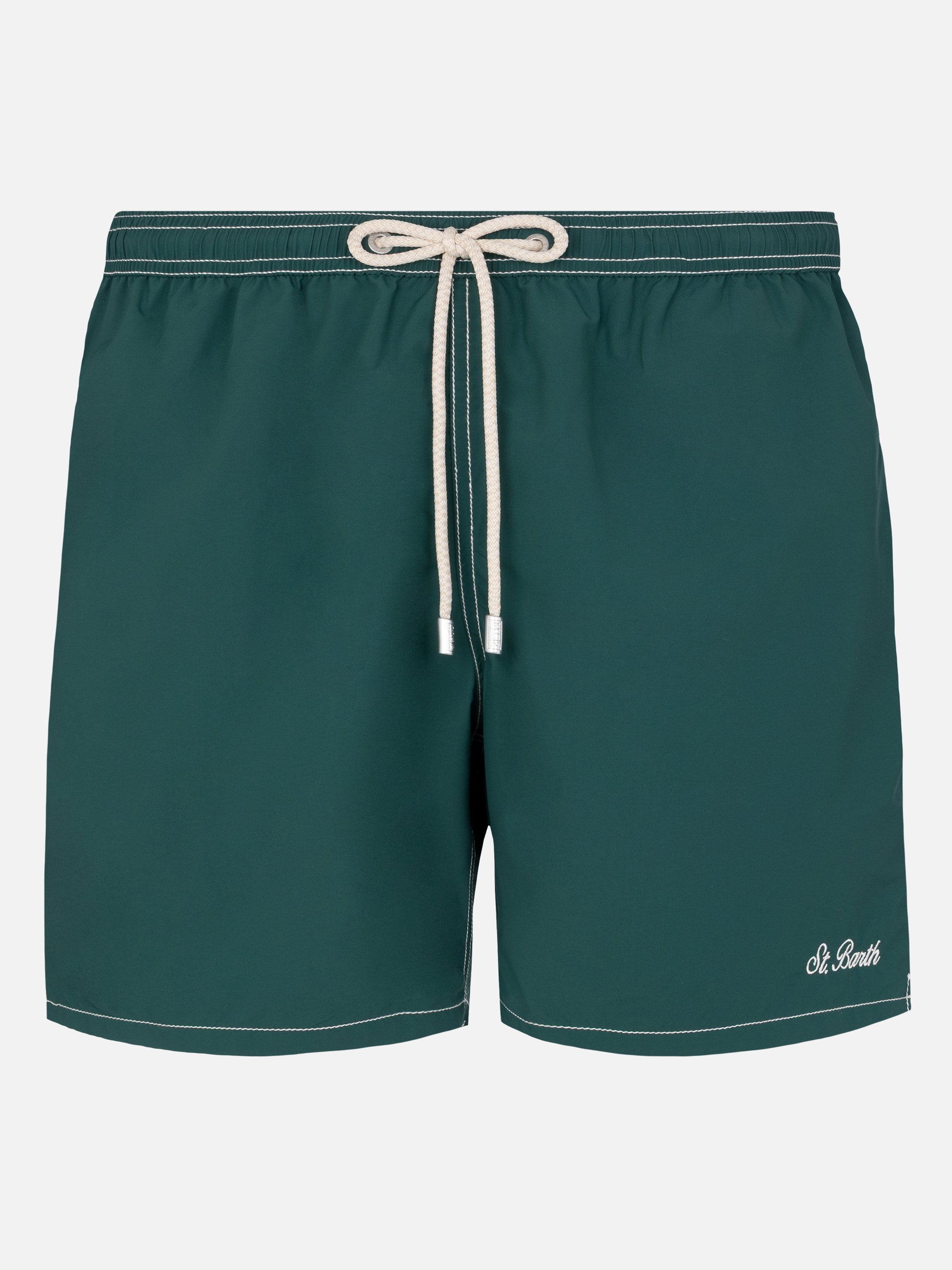 Green mid-length classic light swim shorts Patmos