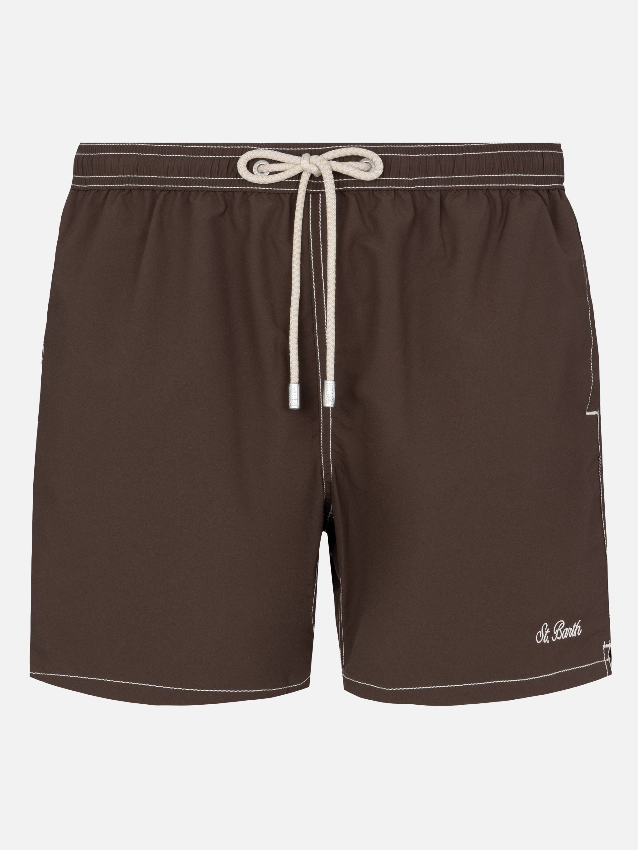 Camel mid-length classic light swim shorts Patmos
