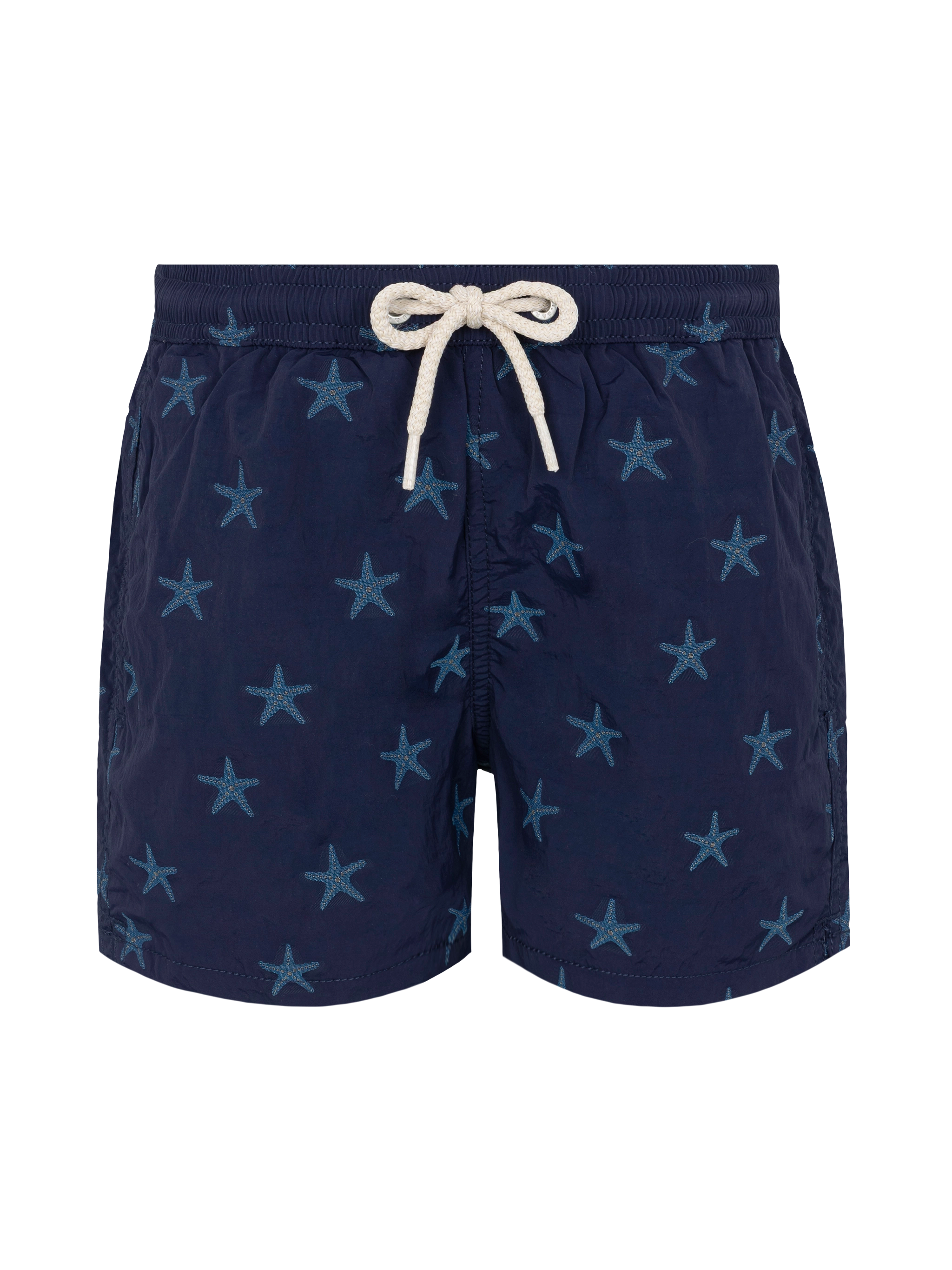 Pantaloncini da bagno Patmos Jr di media lunghezza con motivo jacquard a stella marina