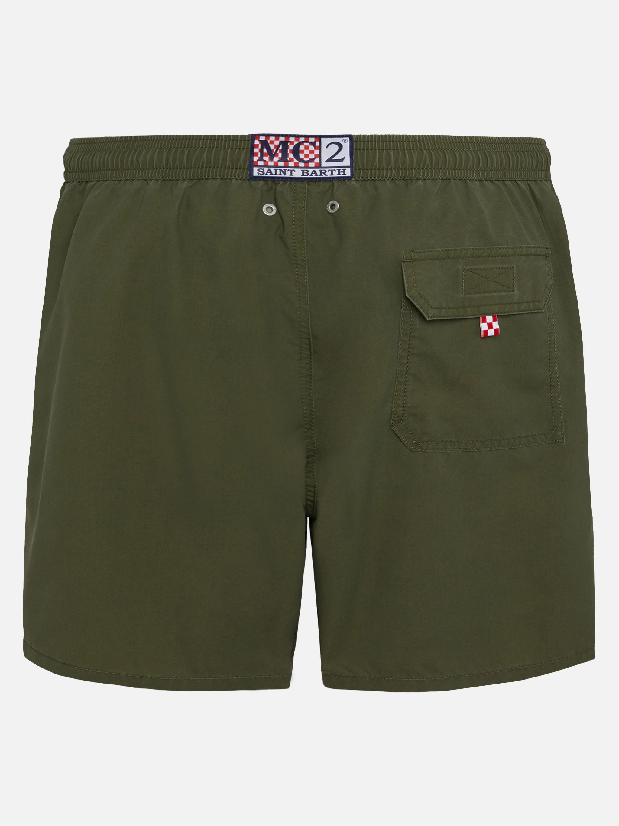 Vintage military green mid-length swim shorts Patmos Used