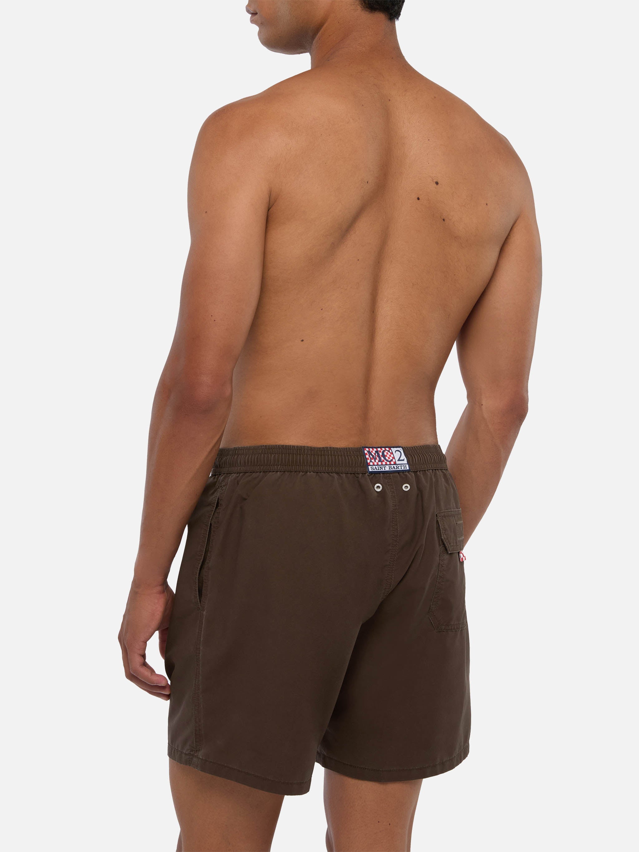 Vintage brown mid-length swim shorts Patmos Used