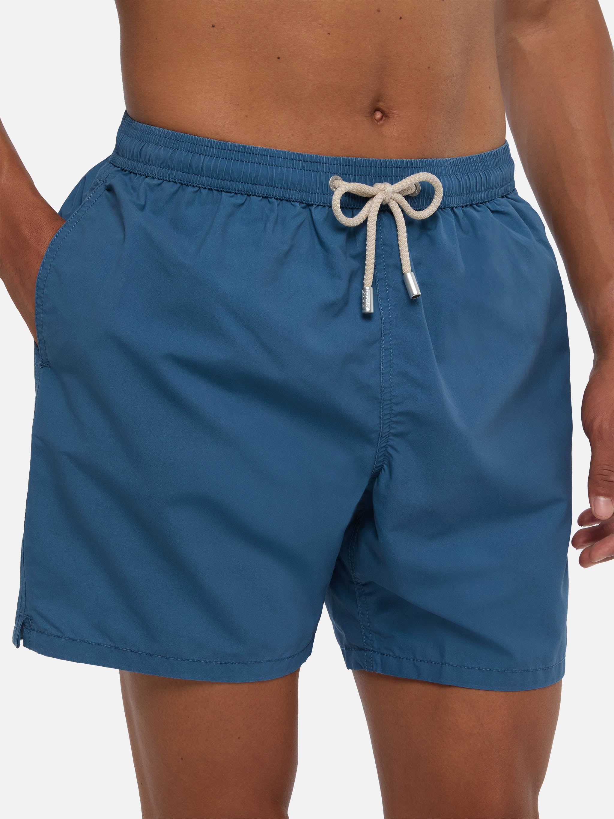Vintage dusty blue mid-length swim shorts Patmos Used