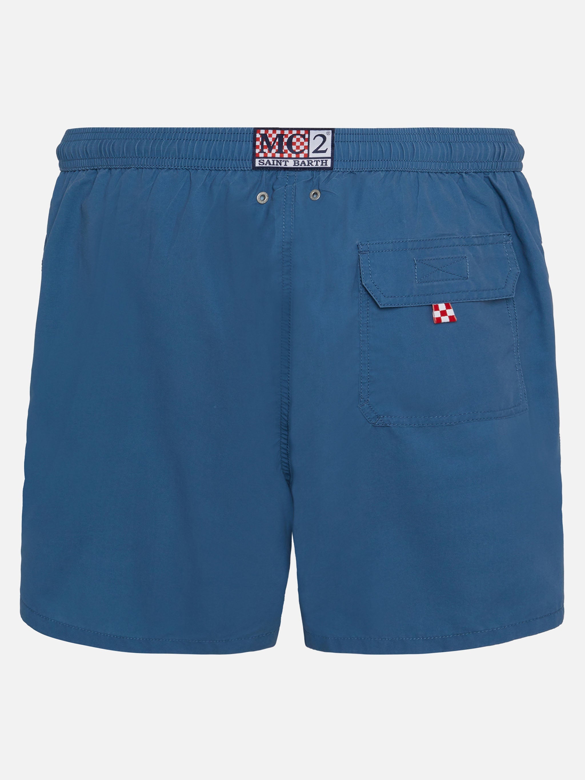 Vintage dusty blue mid-length swim shorts Patmos Used