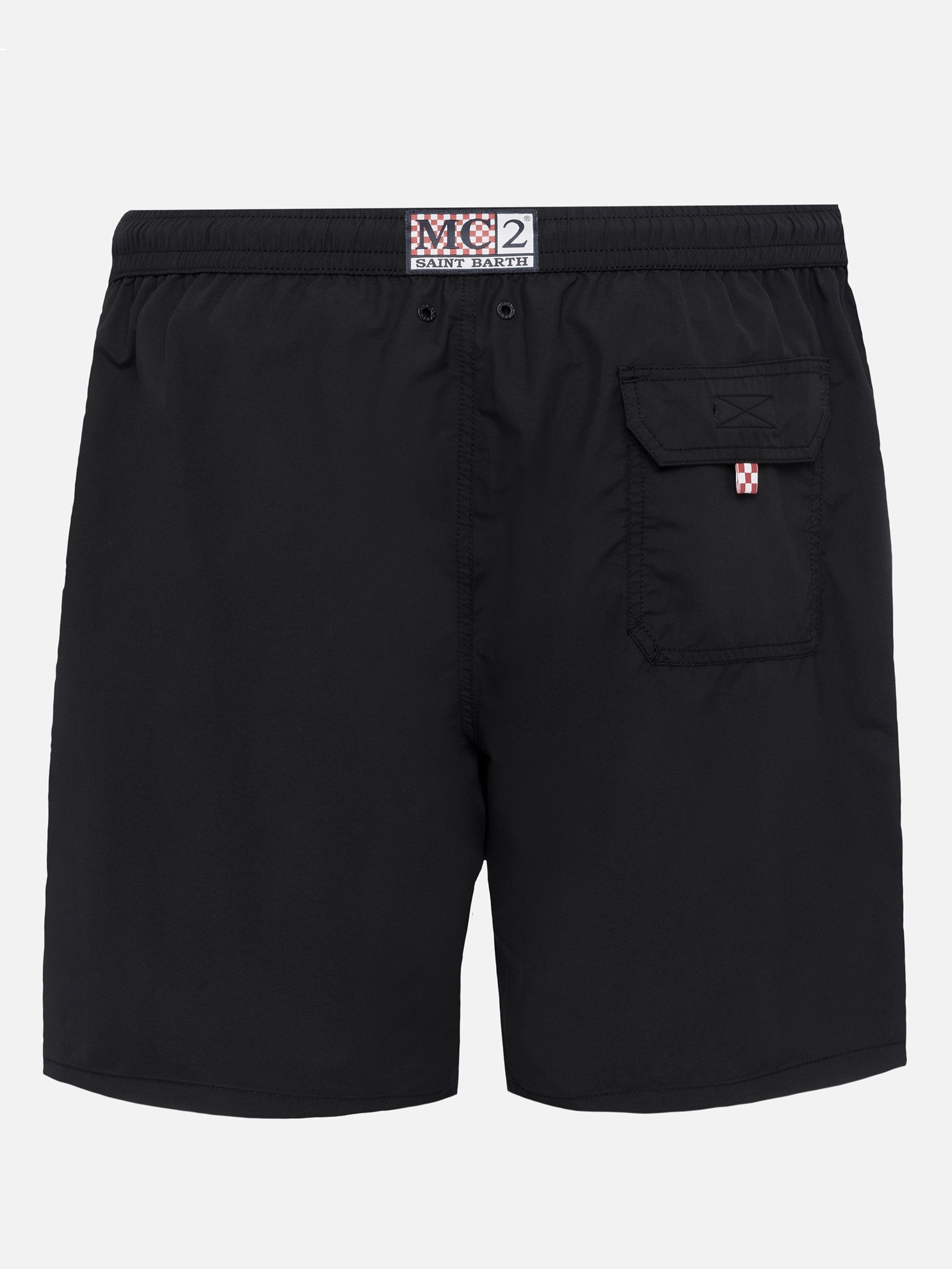 Black long swim shorts Patmos