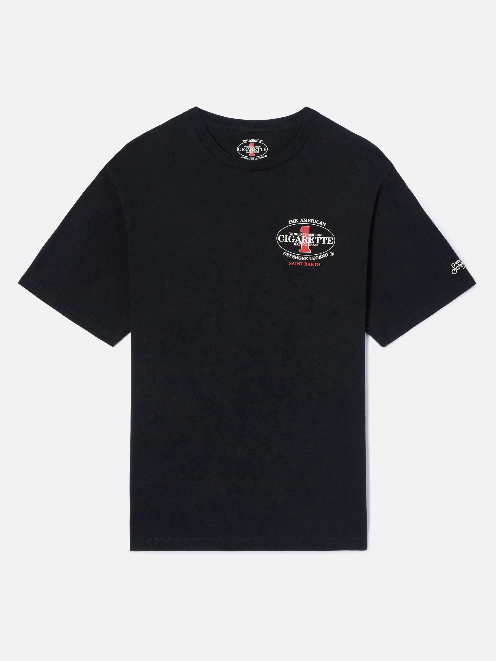 T-shirt nera Portland con stampa Cigarette Racing | Edizione Speciale