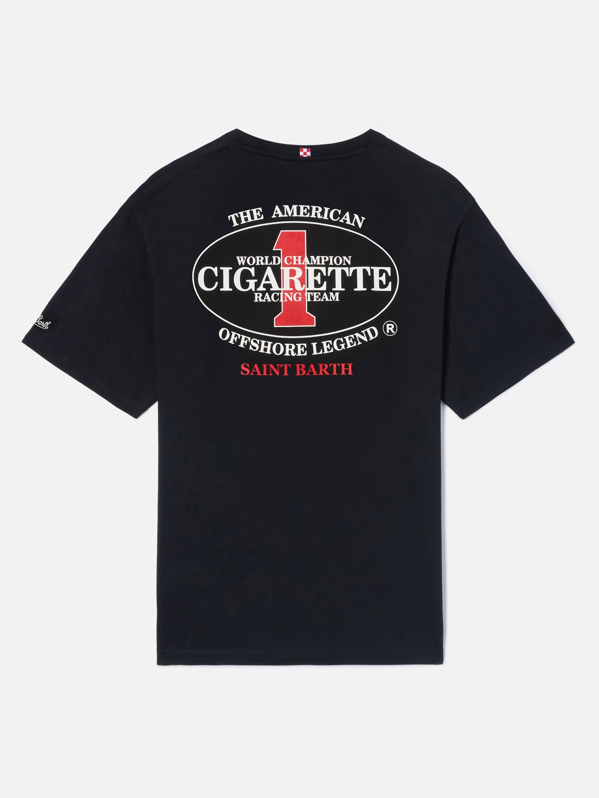 T-shirt nera Portland con stampa Cigarette Racing | Edizione Speciale