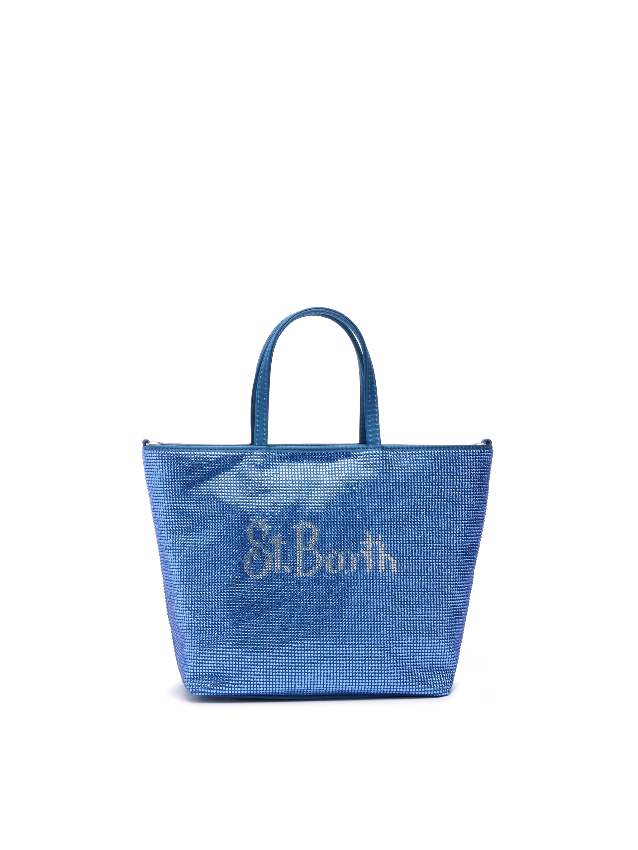 Strass Mini Bag with steel blue rhinestones