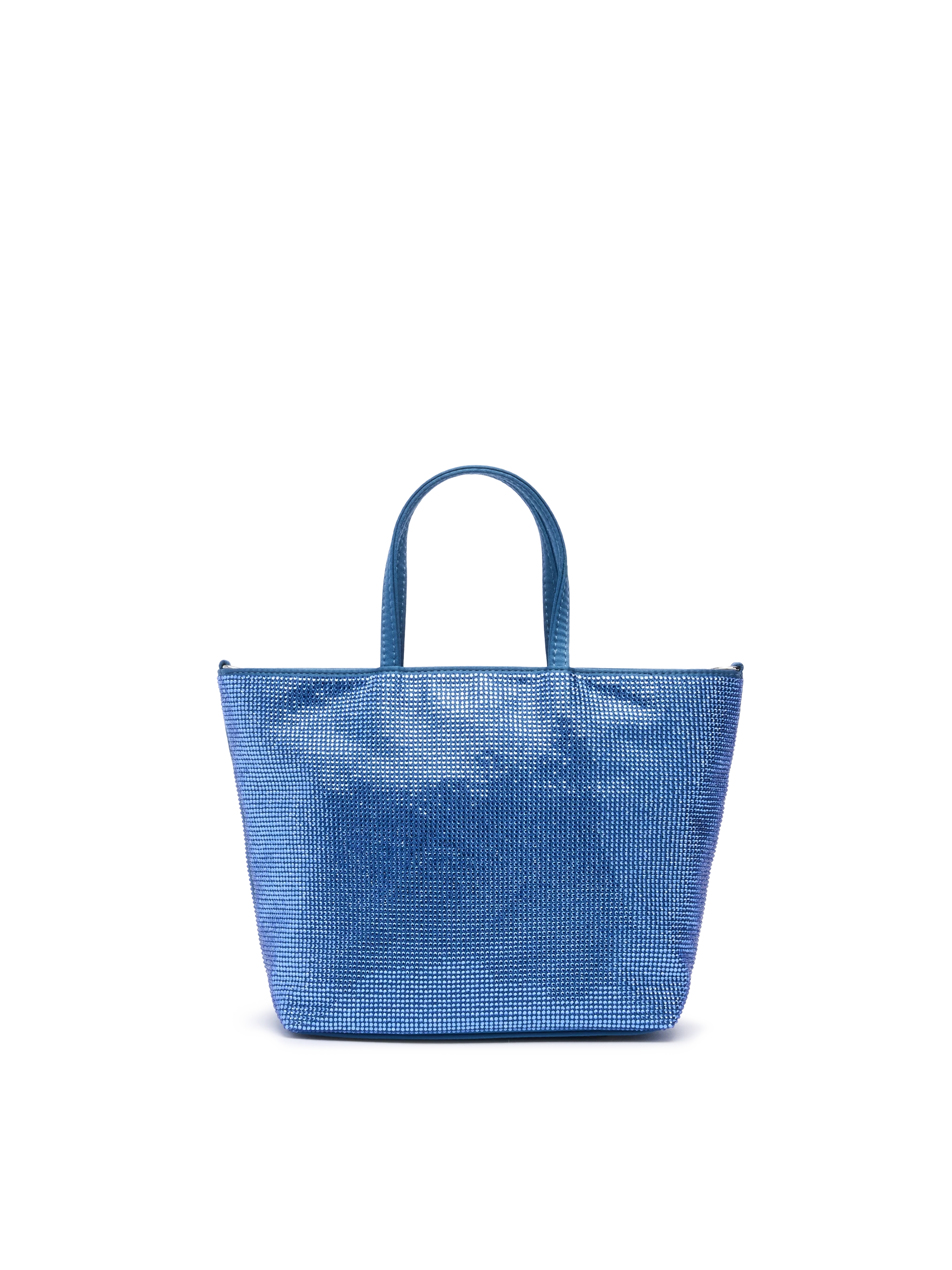Strass Mini Bag with steel blue rhinestones