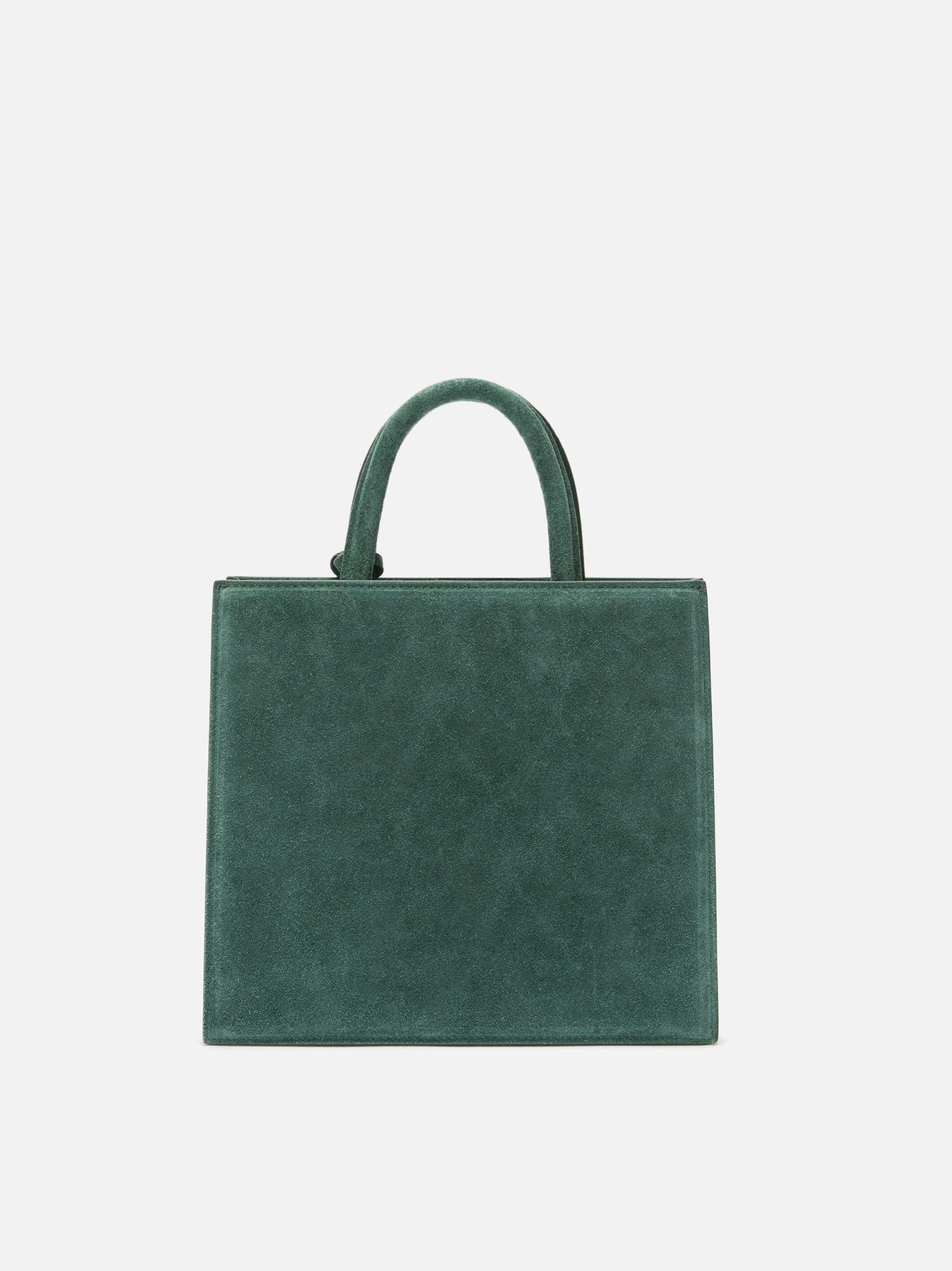 Shop Bag Midi green suede bag