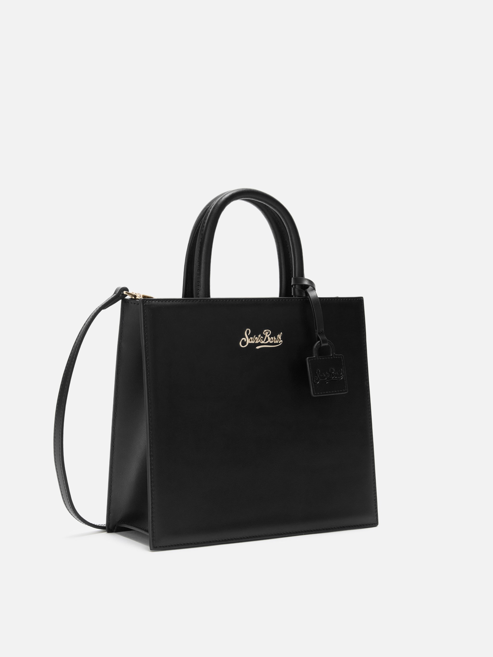 Shop Bag Midi black leather bag