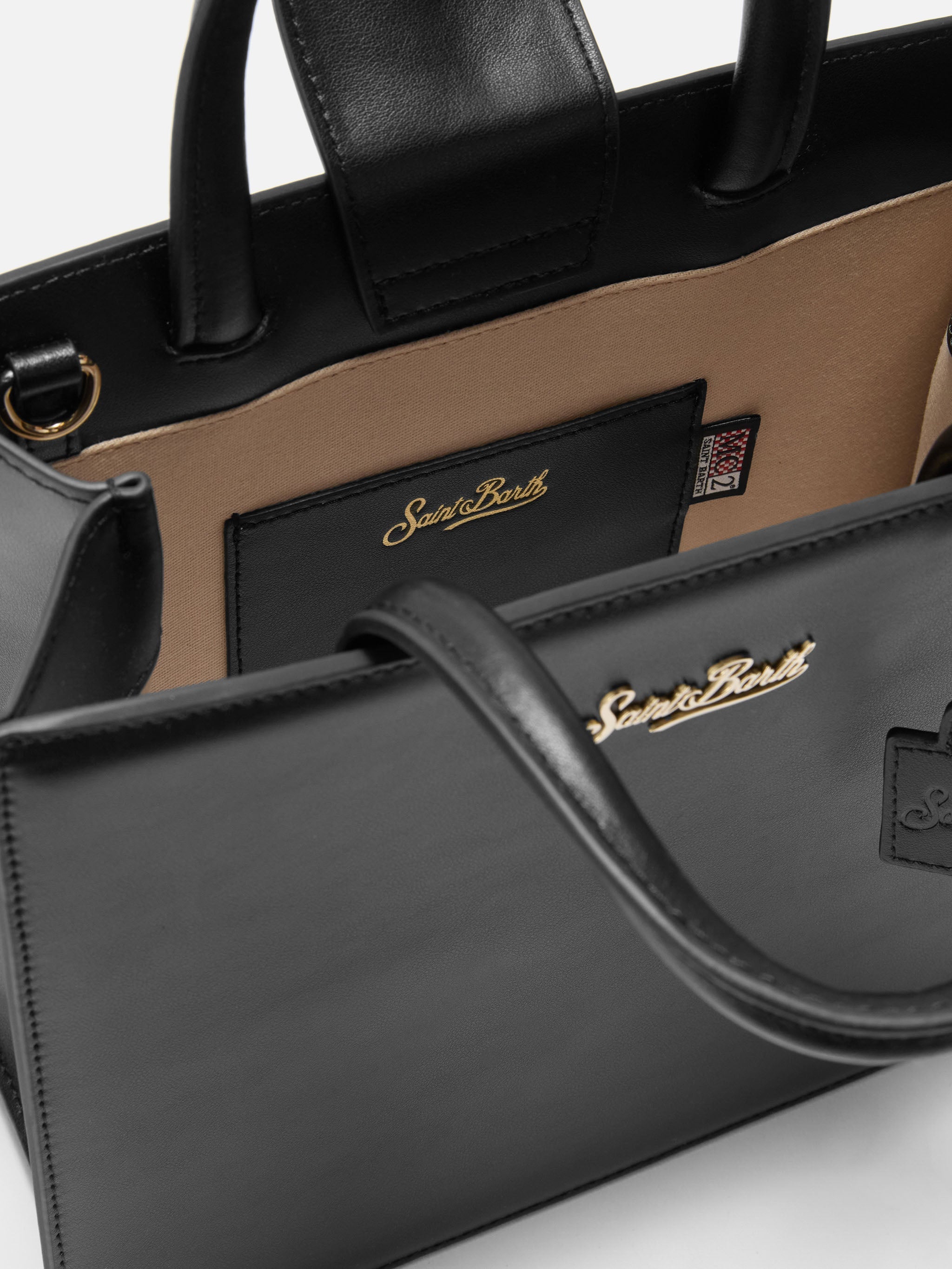 Shop Bag Midi black leather bag
