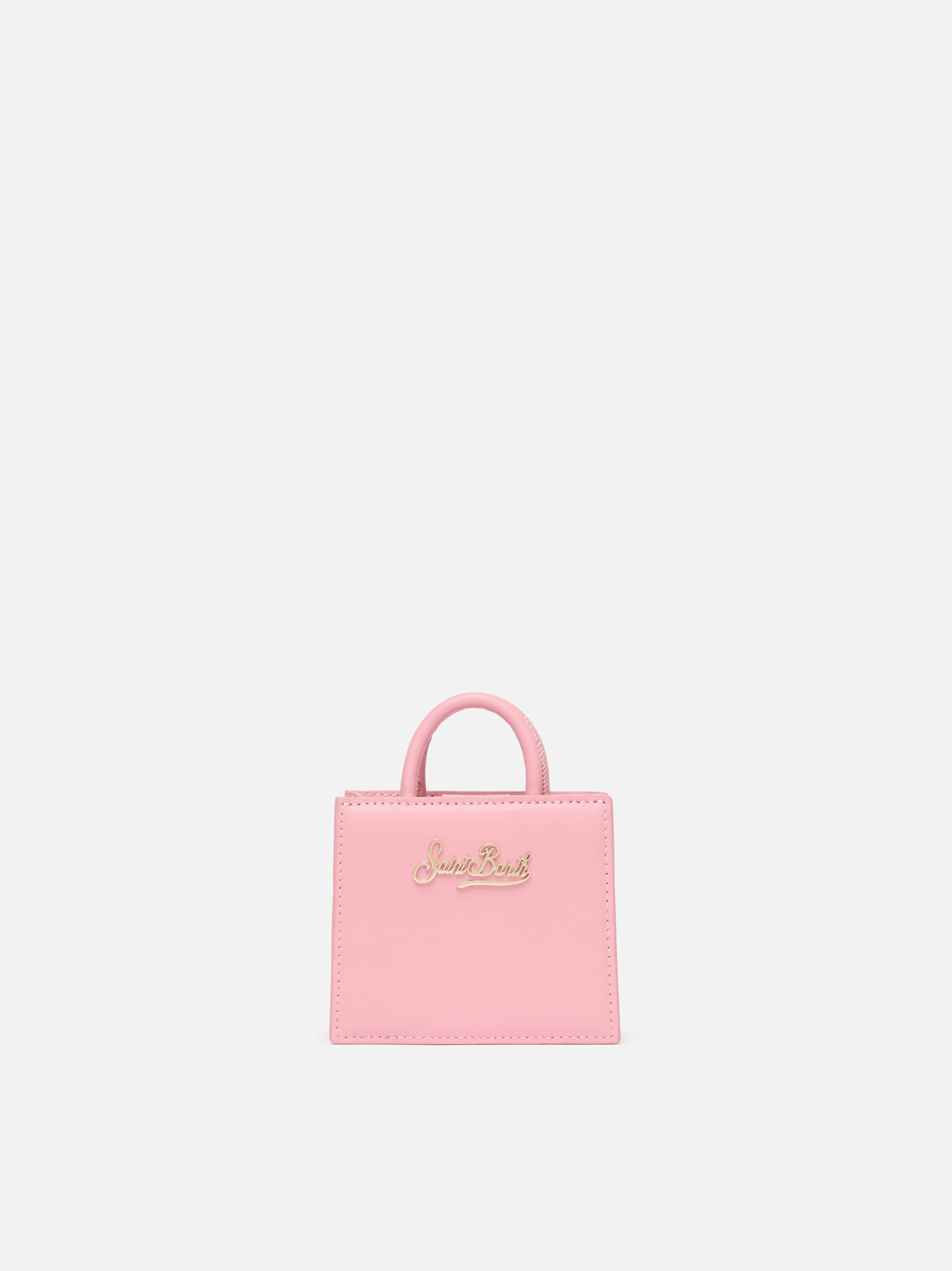 Shop Bag Micro in pastel pink leather