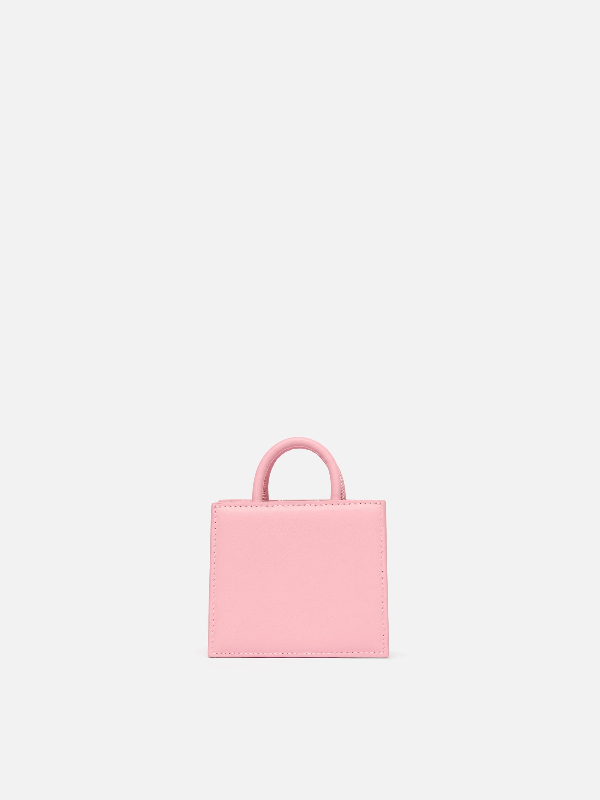 Shop Bag Micro in pastel pink leather