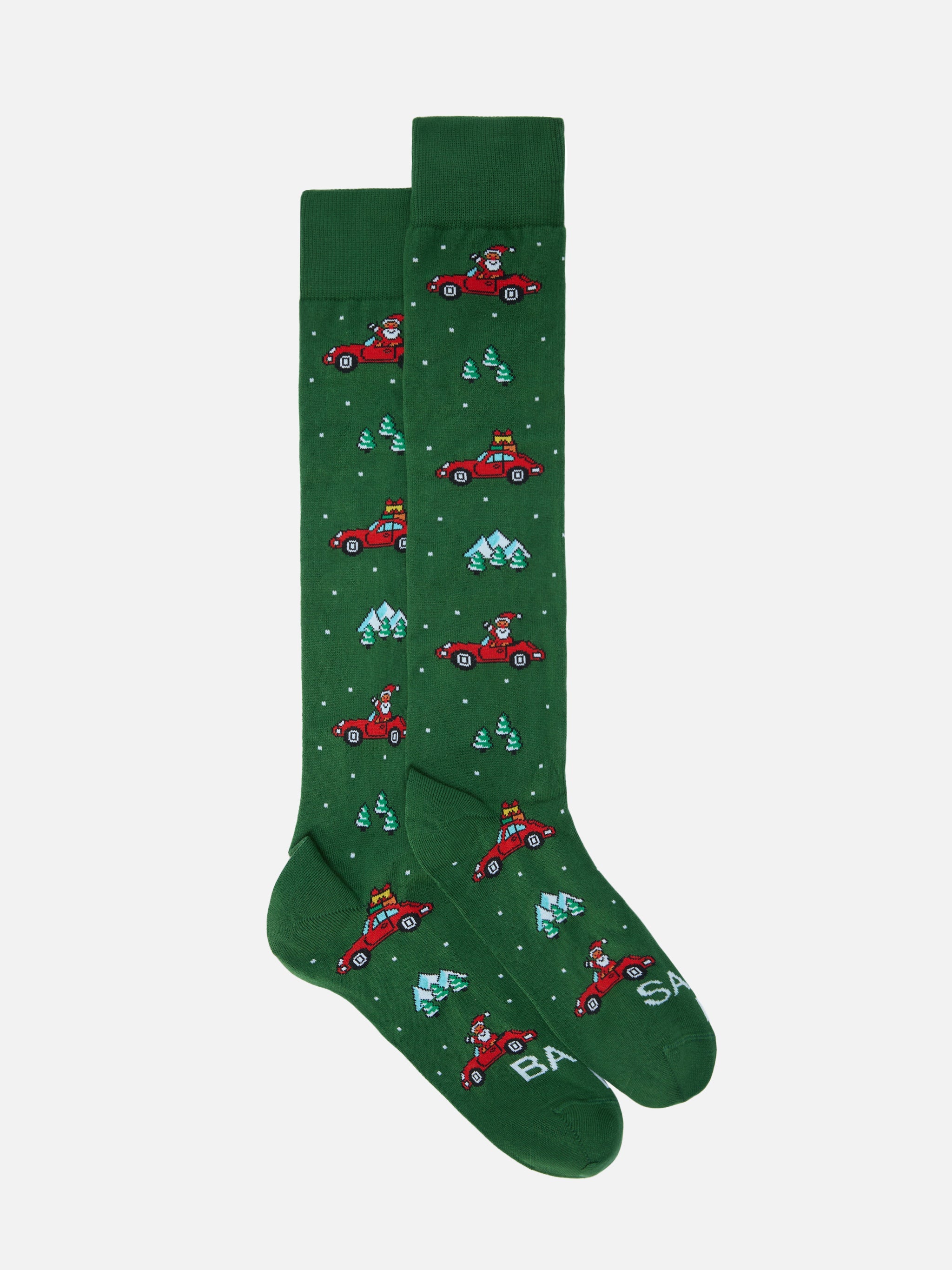 Calze Sox in misto cotone con jacquard di Babbo Natale