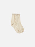 Beige lurex socks