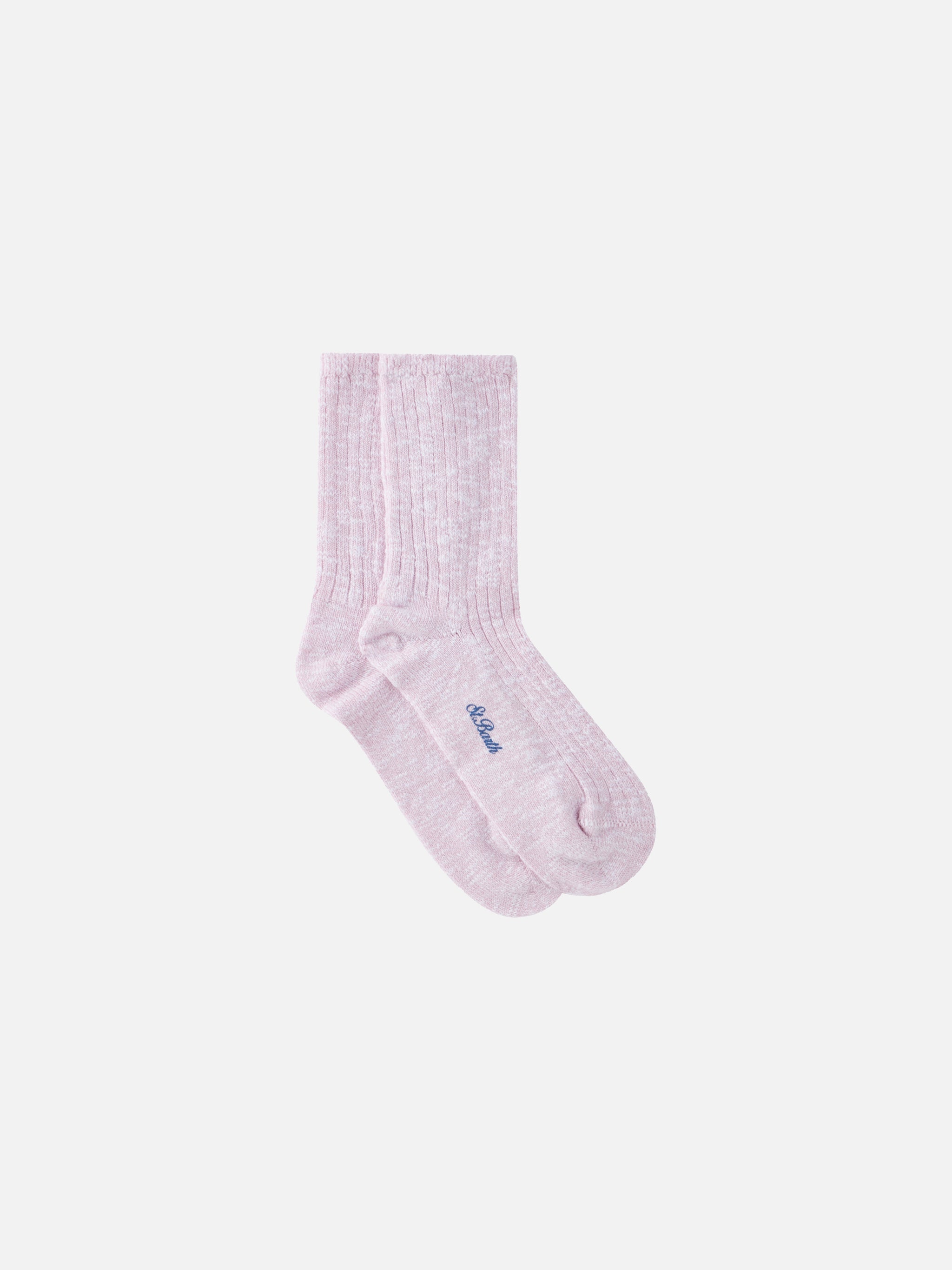 Sox rib pink mélange socks