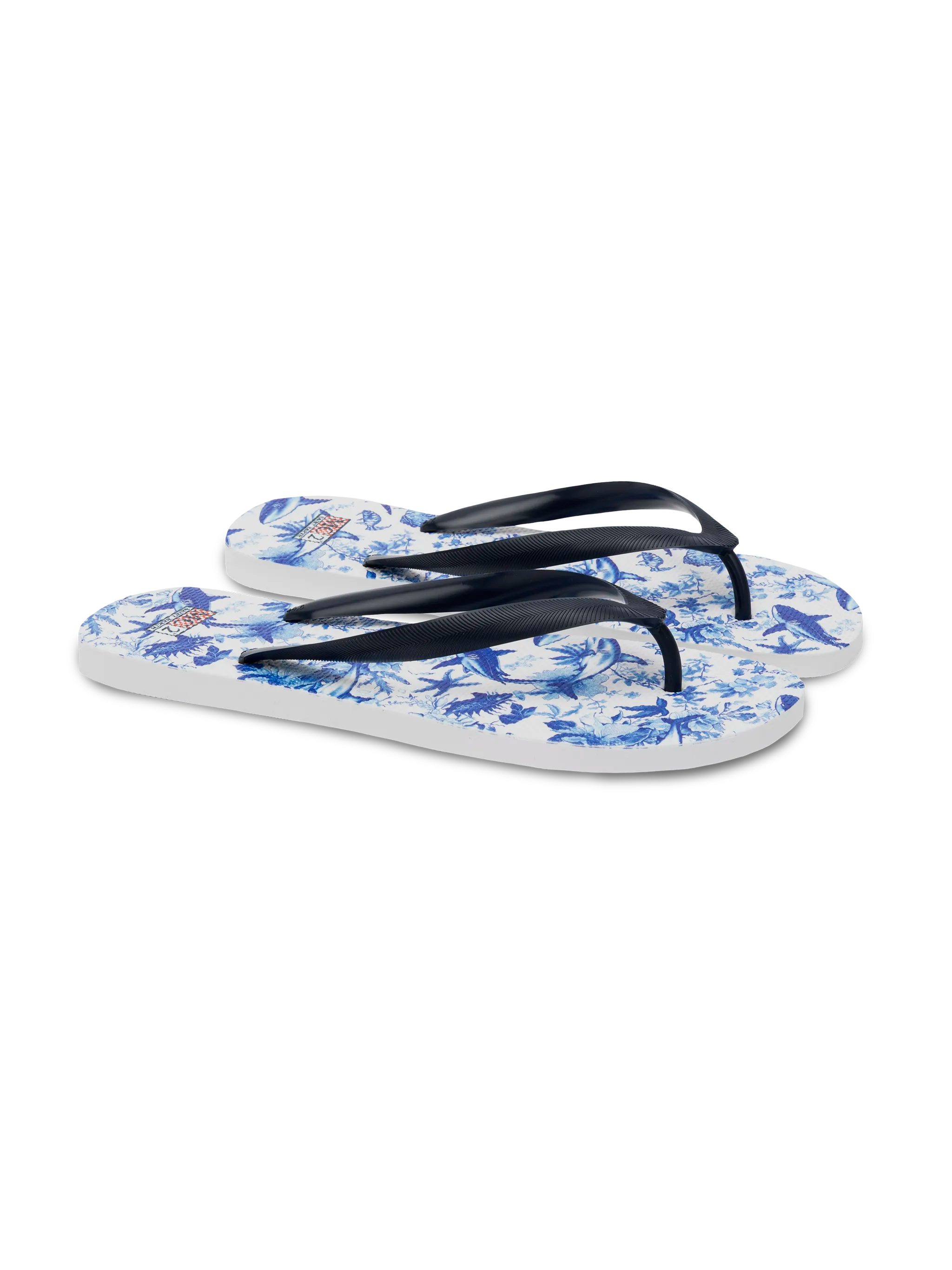 Flip flops Tommy with sharks print | AI CO-CREATED DESIGN BY RICKDICK - POWERED BY RED-EYE