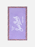 Lilac towel with paisley frame | Made with Liberty fabric