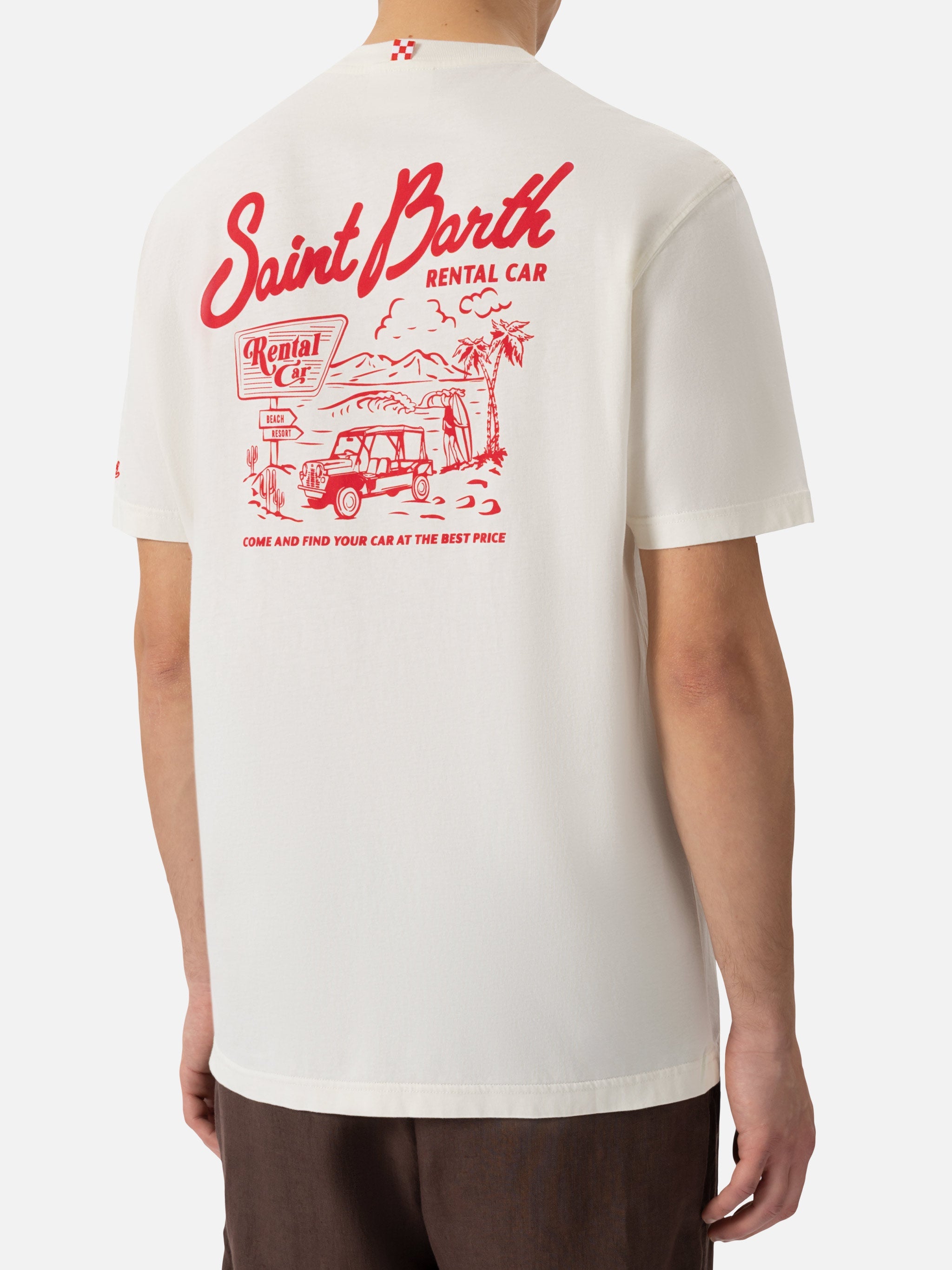 T-shirt with rental car print