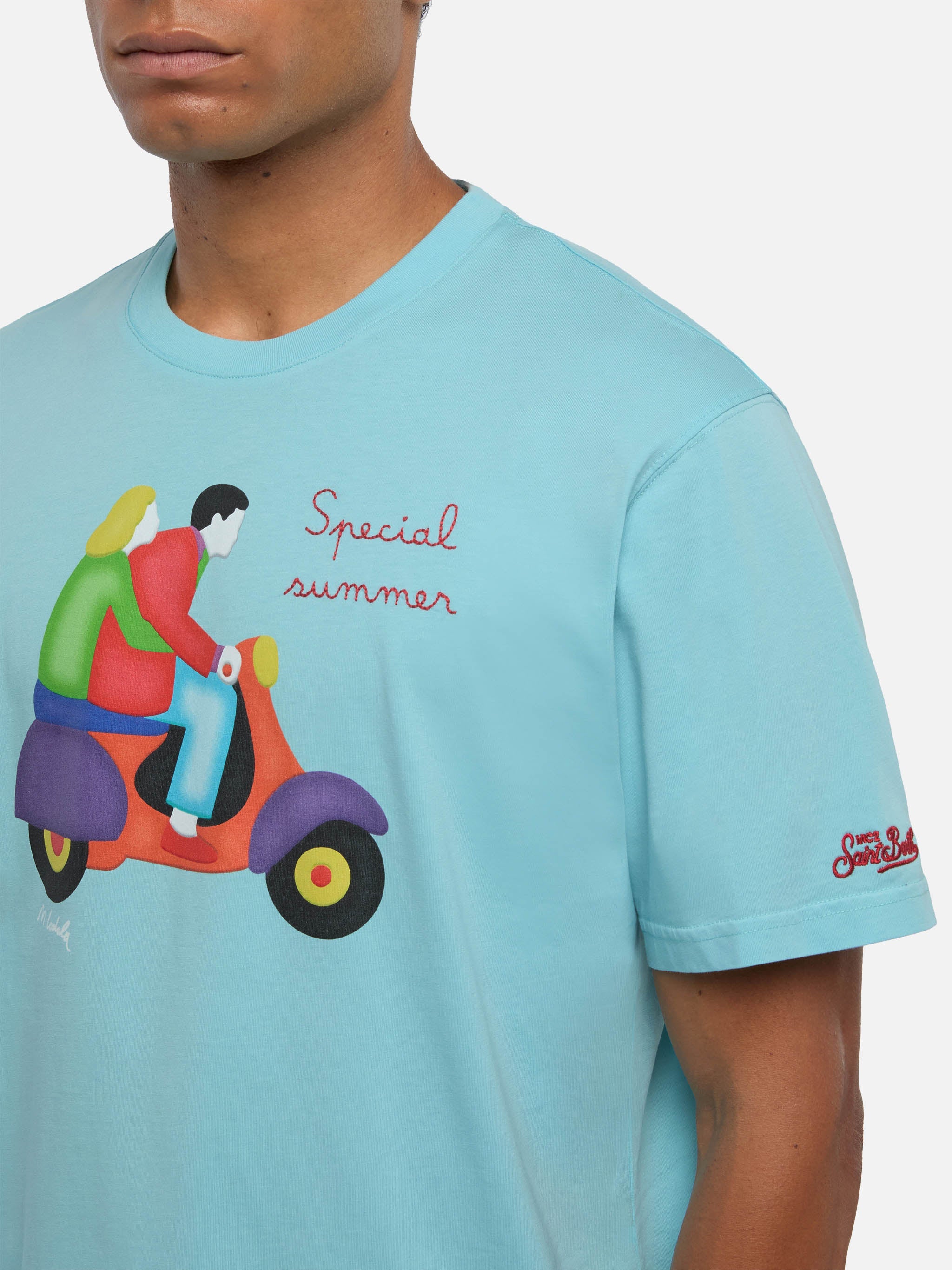 T-shirt with Lodola scooter print | Special Edition