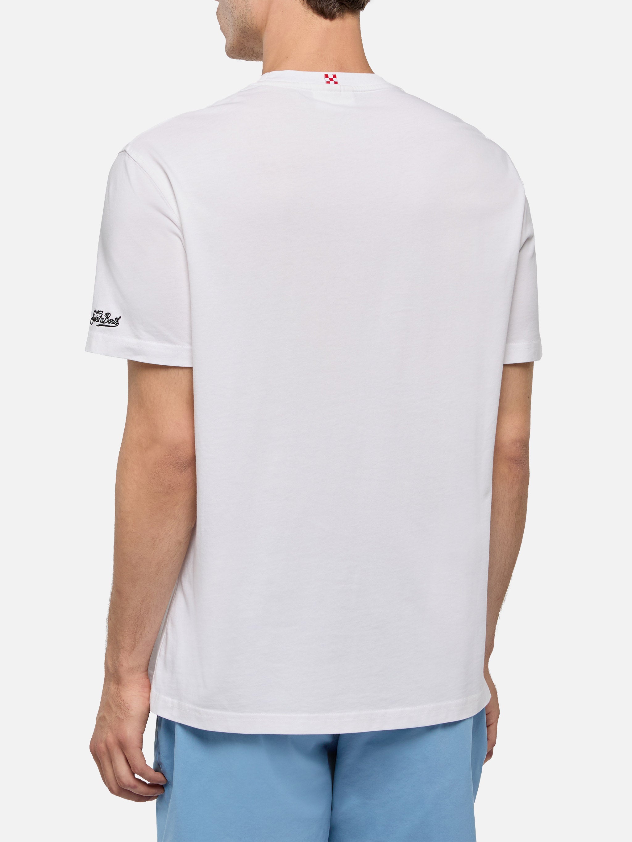 T-shirt with To St. Barth with Ducati embroidery | Special Edition
