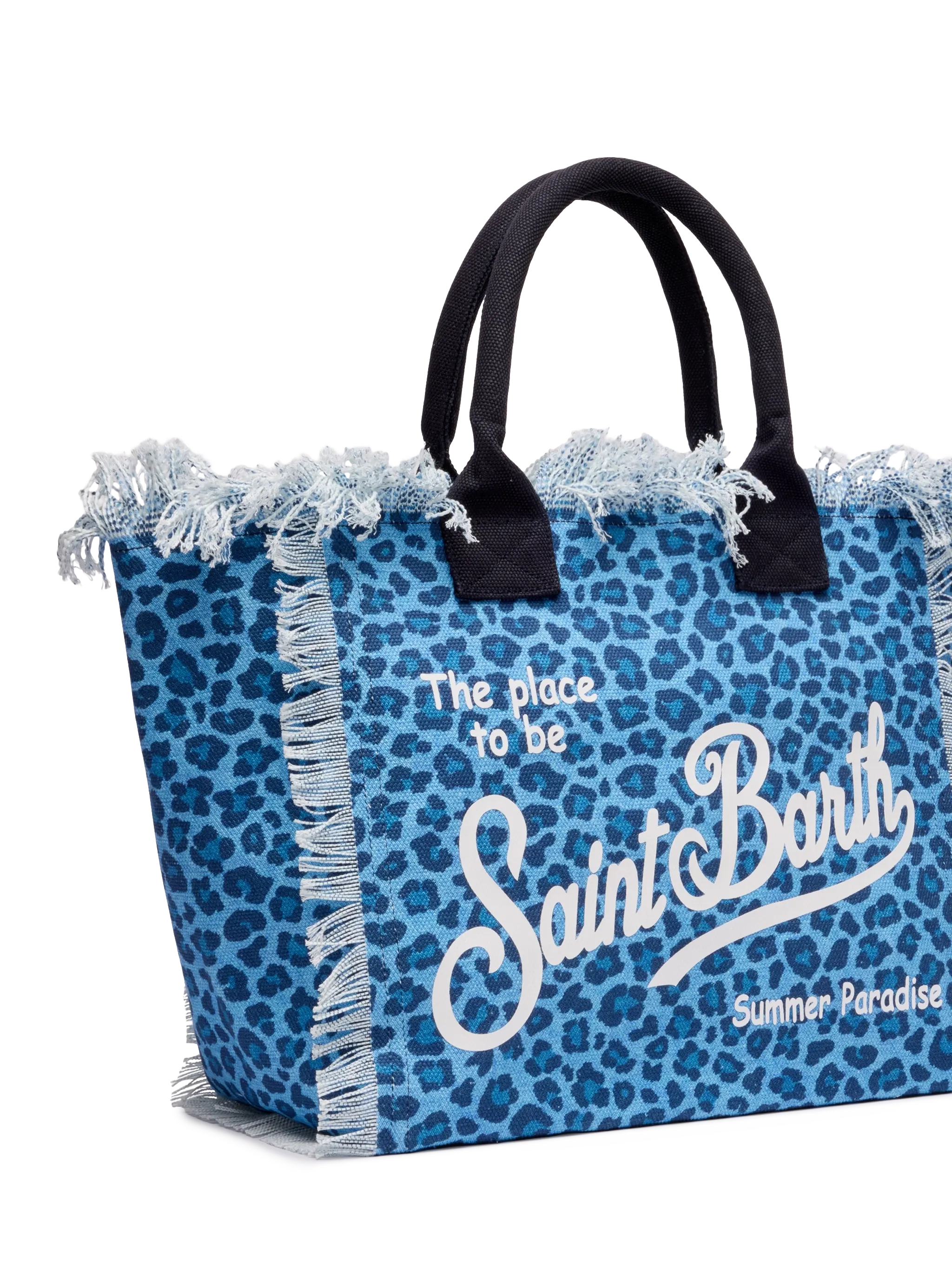 Cotton canvas Vanity tote bag with animalier print