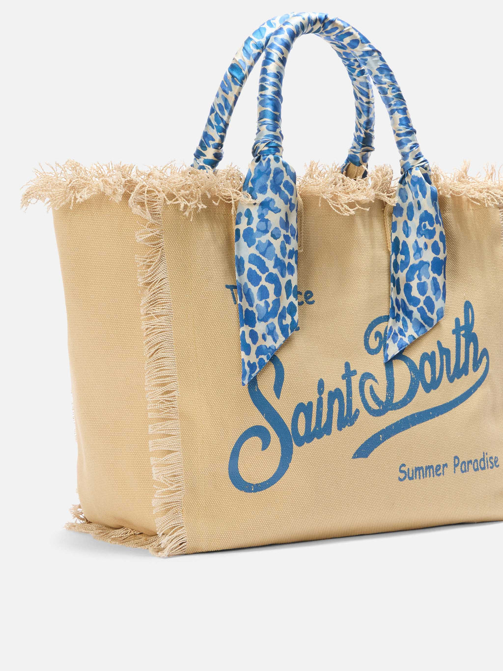 Beige Canvas Vanity regular bag with removable twill