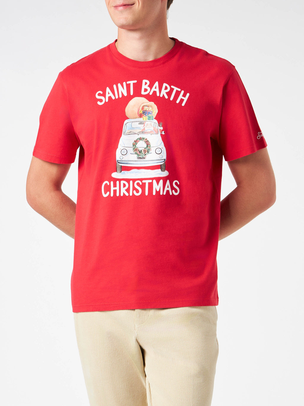 Arnott red St. Barth Christmas t-shirt