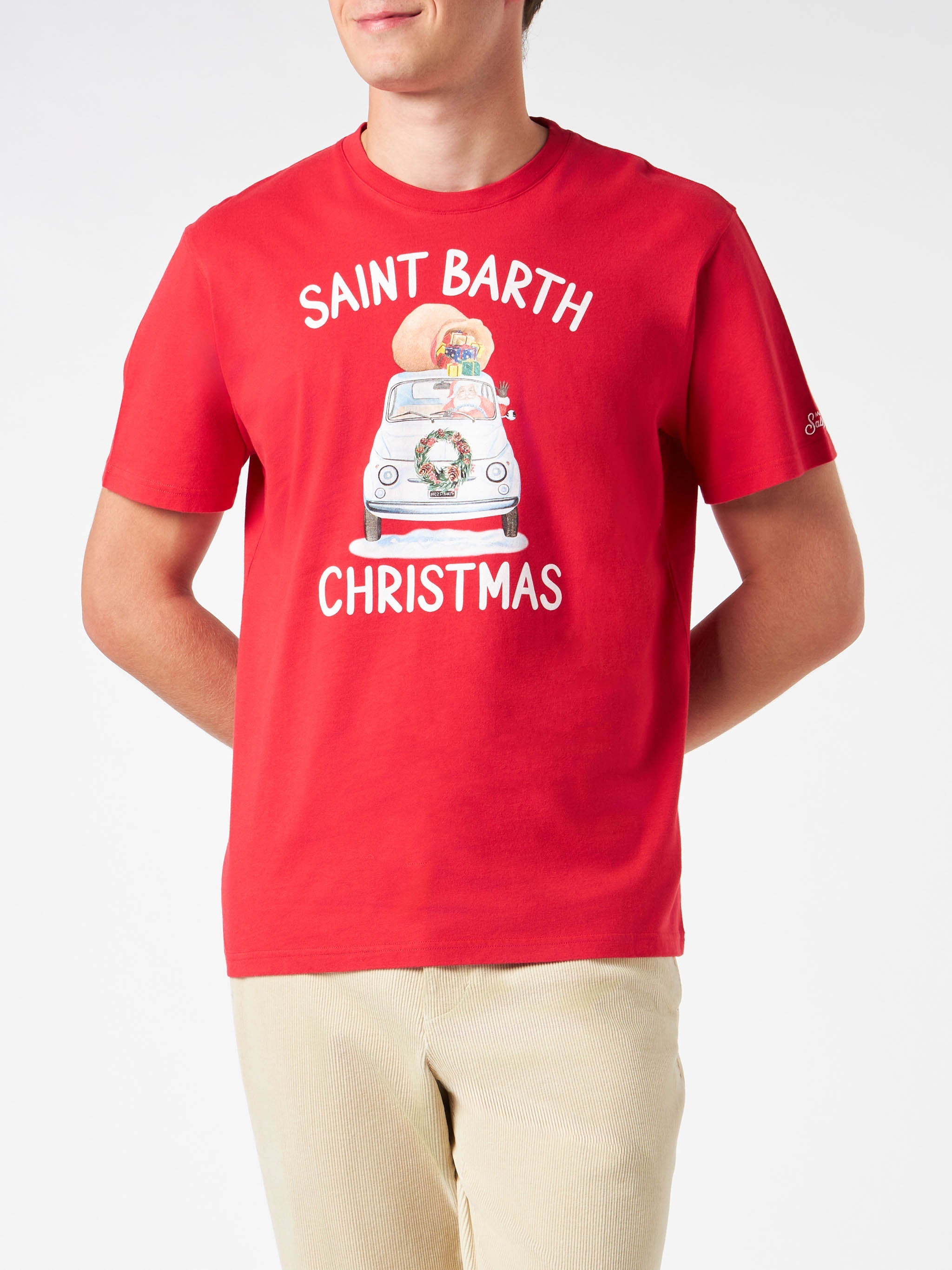 Arnott red St. Barth Christmas t-shirt