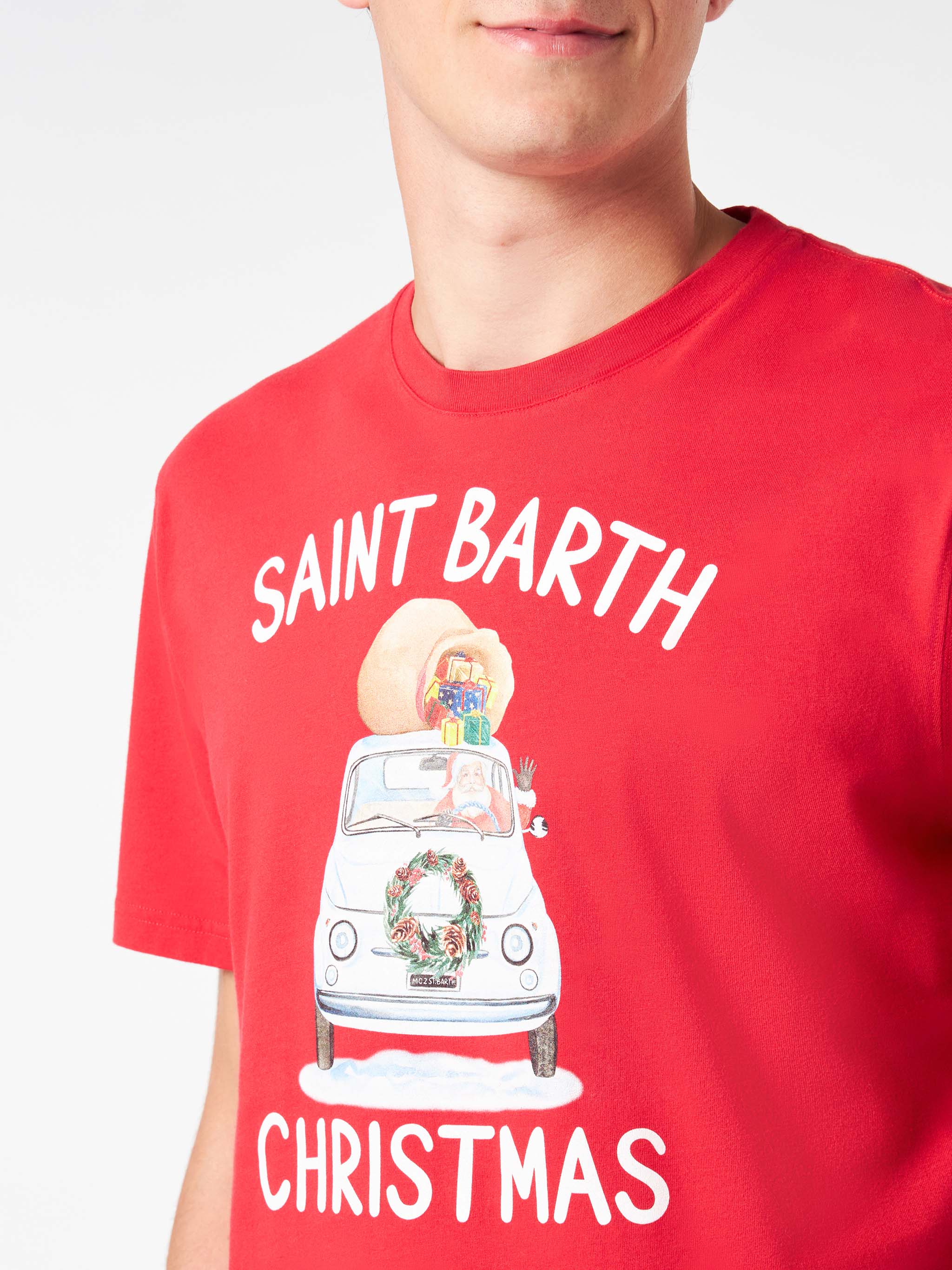 Arnott red St. Barth Christmas t-shirt