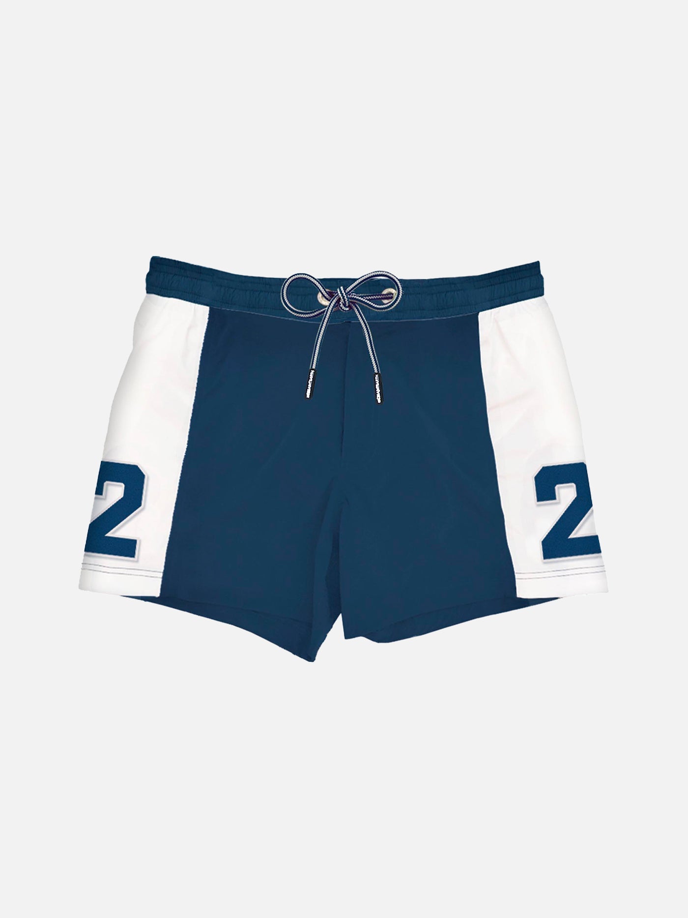 Costume da bagno da bambino con bande e toppa
